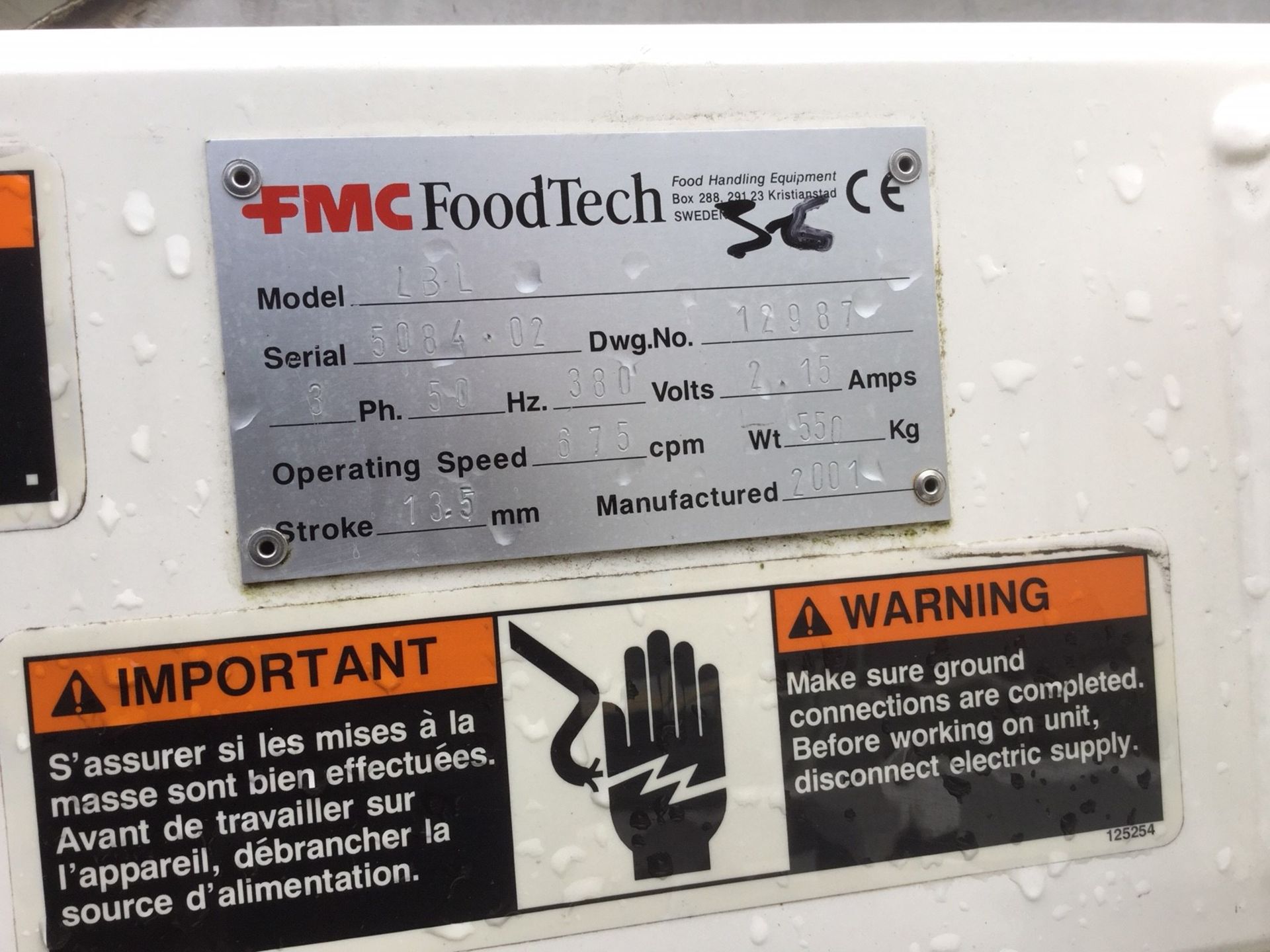 FMC Vibratory Conveyor\ Feeder - Image 2 of 3