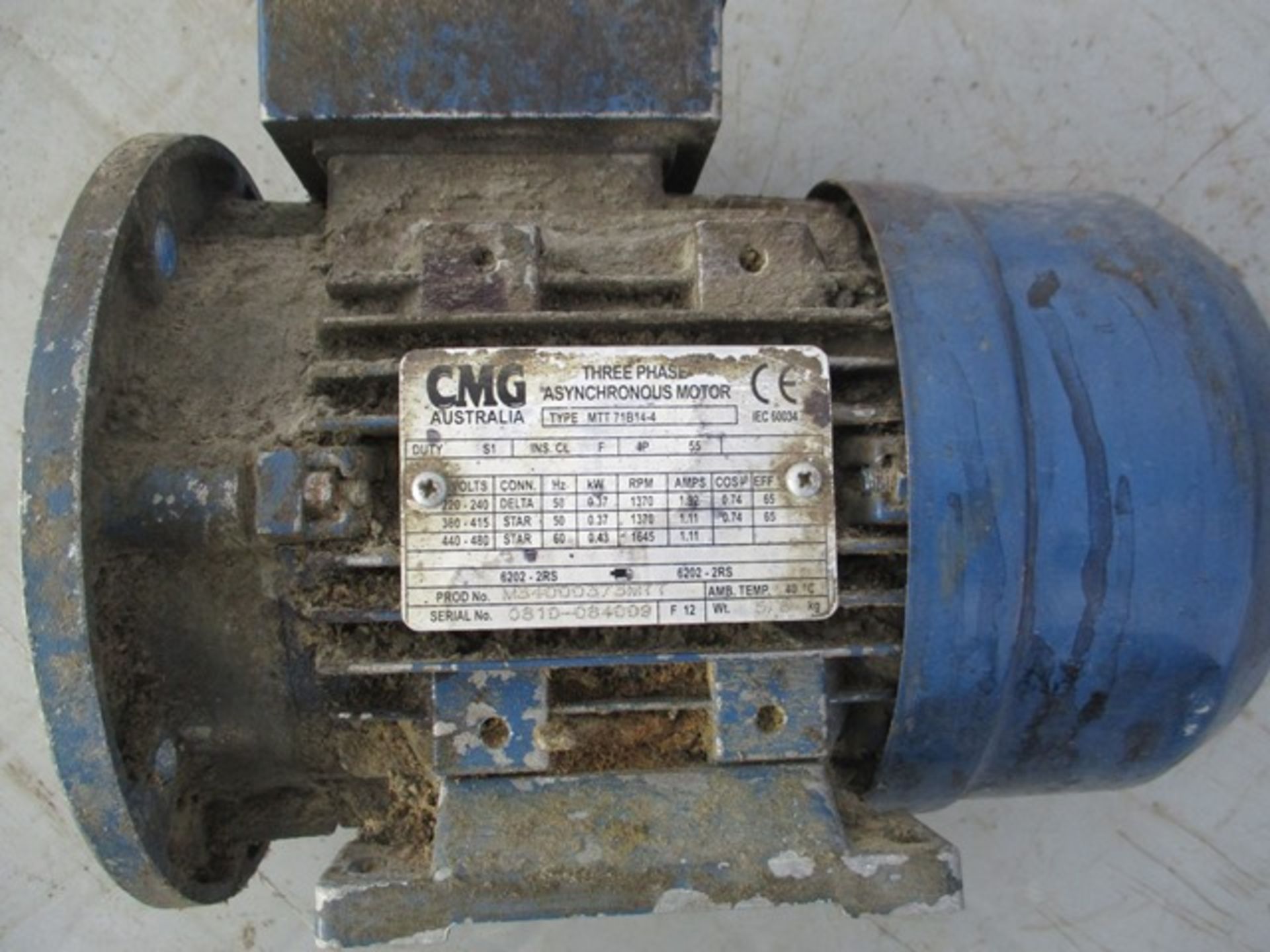 CMG MTT 71B14-4 Motor - Image 2 of 2