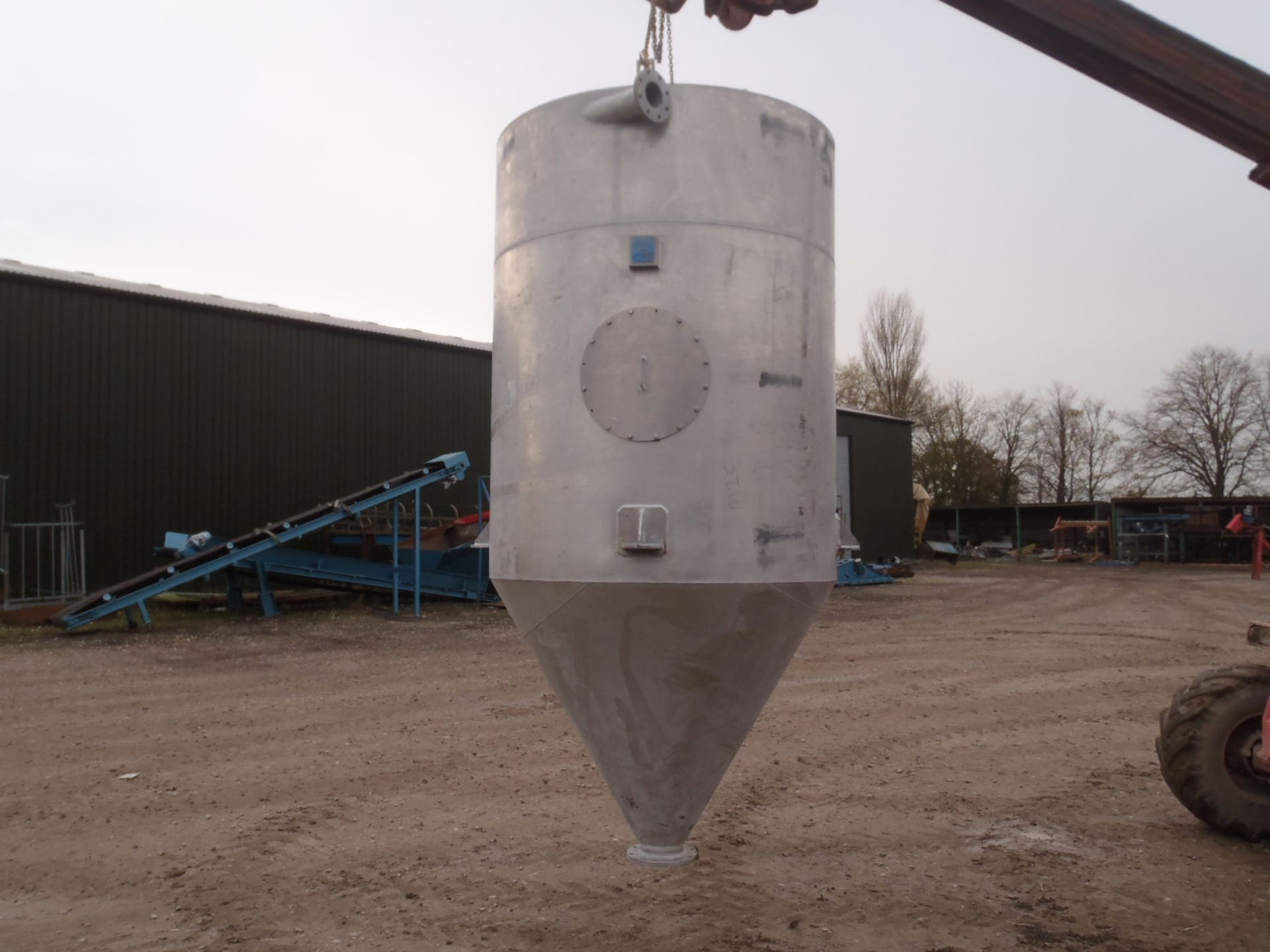 Aluminium Hopper, with dust filter (hopper top is