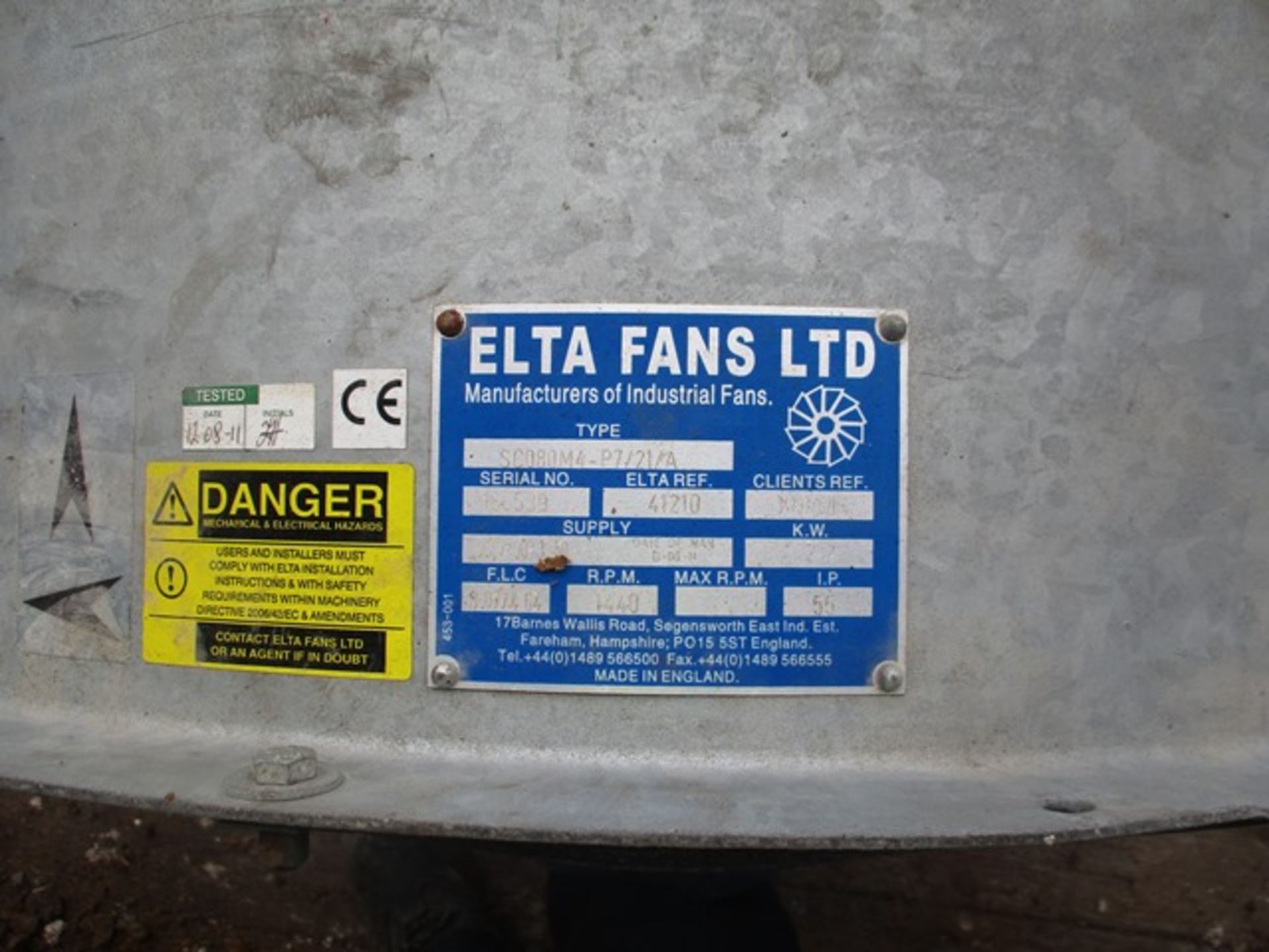 Elta SC080M4 Fan - Image 2 of 2