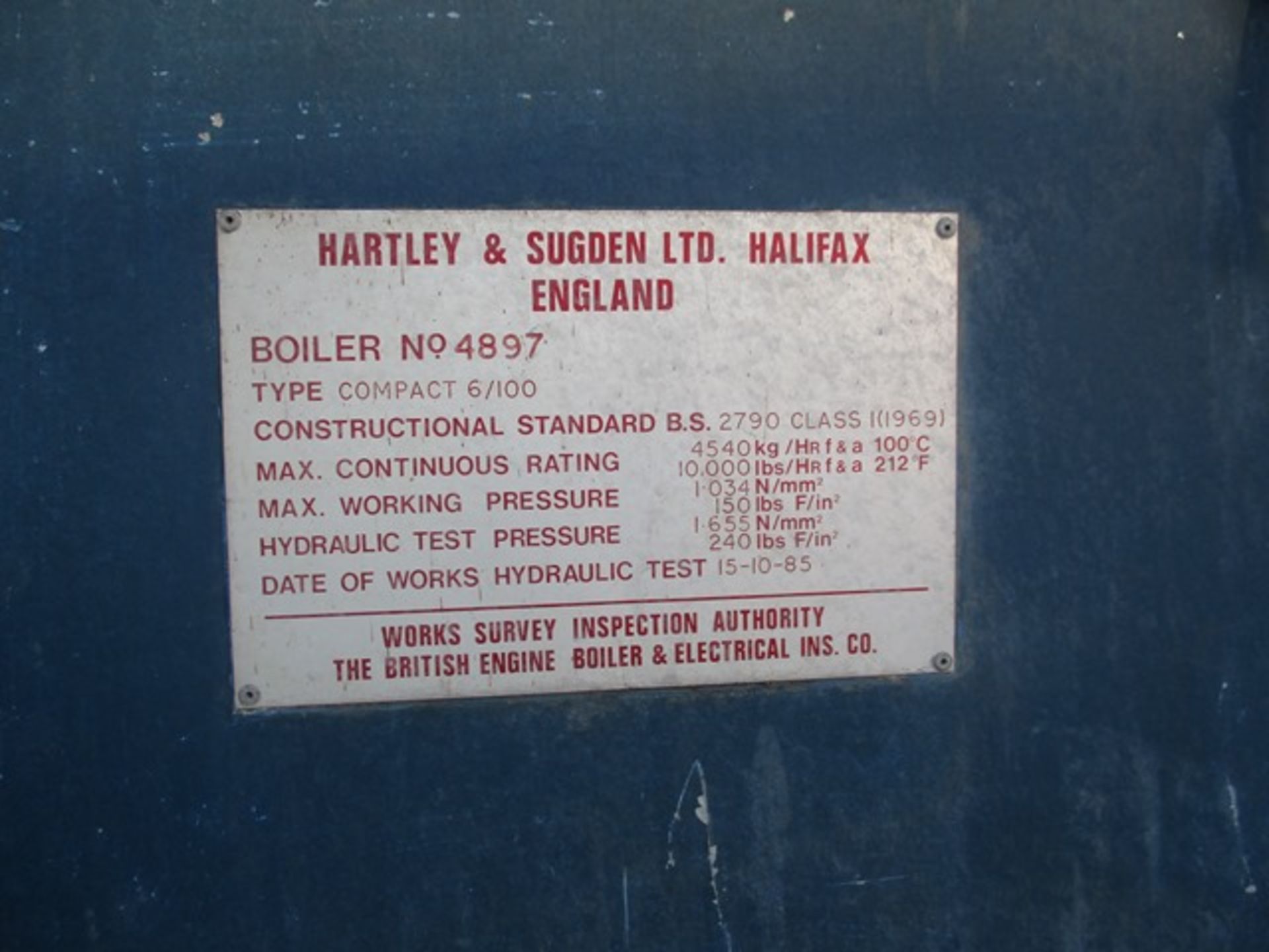 Hartley 6/100 Boiler - Image 2 of 2
