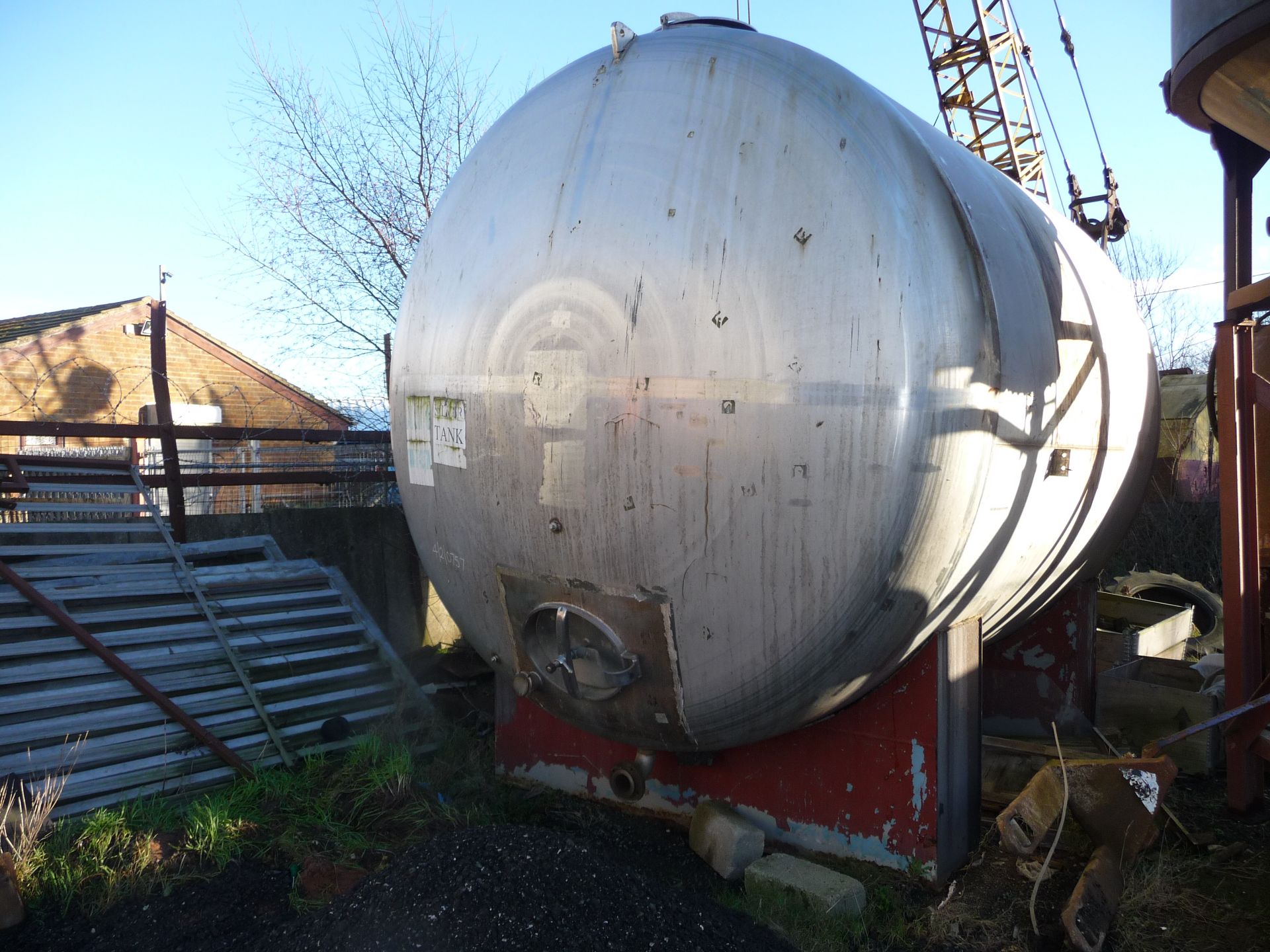 Stainless Steel Cylindrical Horizontal Tank