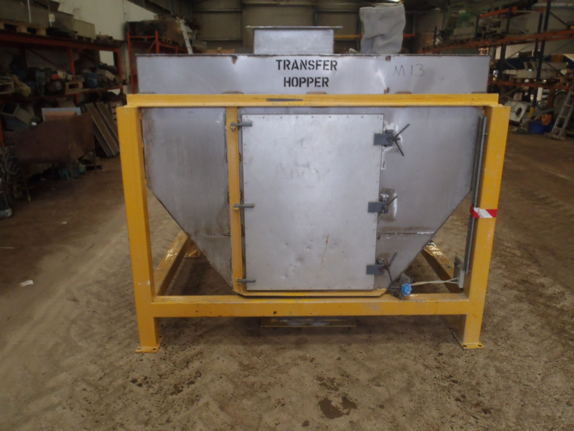 Stainless Steel Hopper, with mild steel support fr