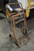 Twin Oxy/ Acetylene Bottle Trolley, with hose and cutting torch
