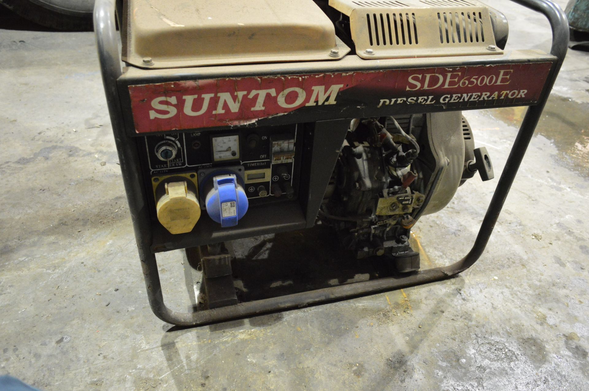Suntum SDE6500E Diesel Engine Generator, AC 115 & 230v outlet - Image 3 of 3