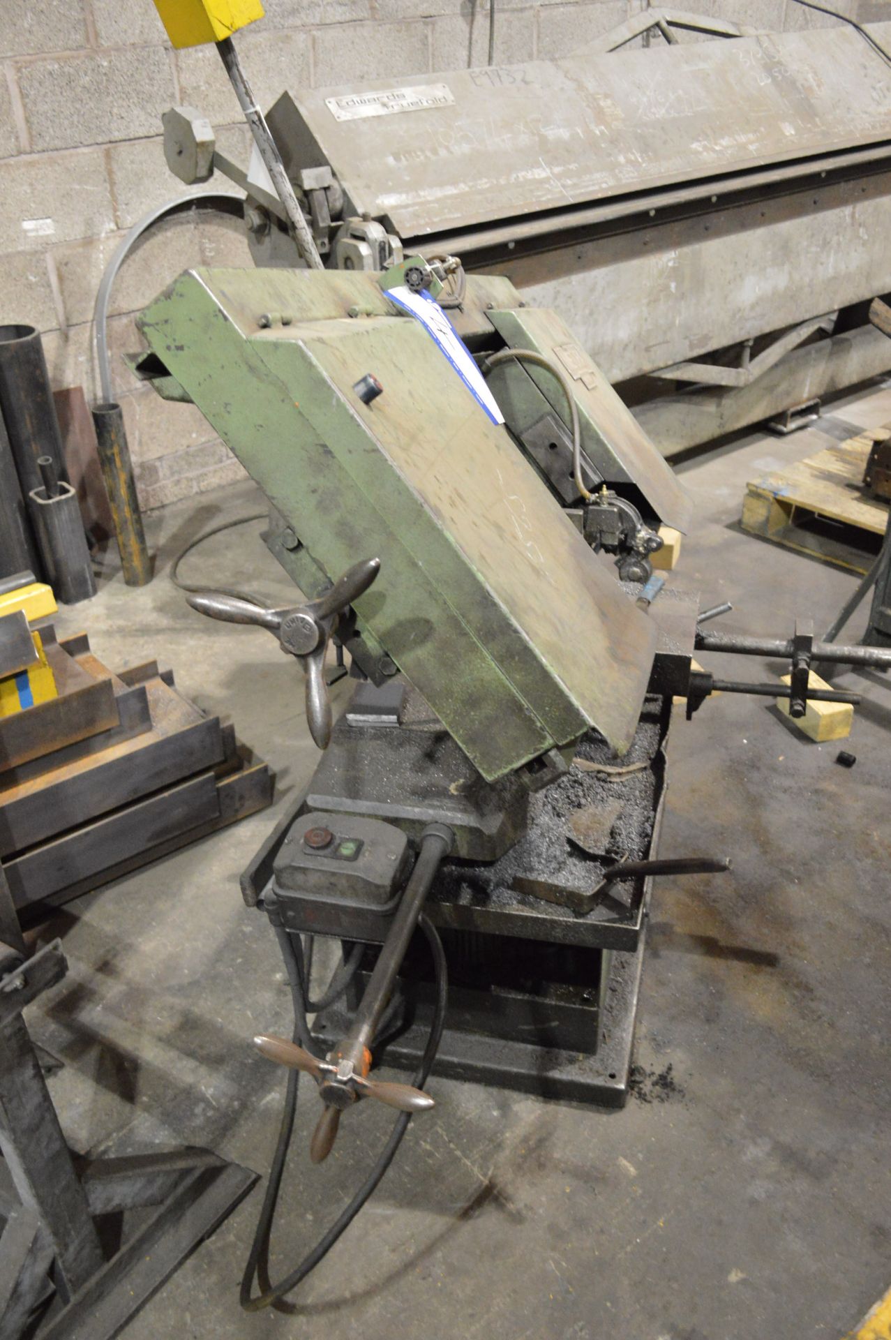 Startrite Metora UMB250 Horizontal Band Saw, serial no. 5180166, with four roller feed stands - Image 2 of 8