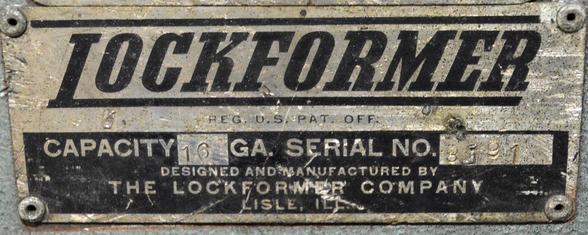 Oliver 16ga. Lockformer, serial no. 3191 - Image 5 of 5