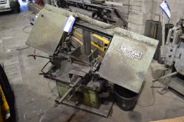 Startrite Metora UMB250 Horizontal Band Saw, serial no. 5180166, with four roller feed stands