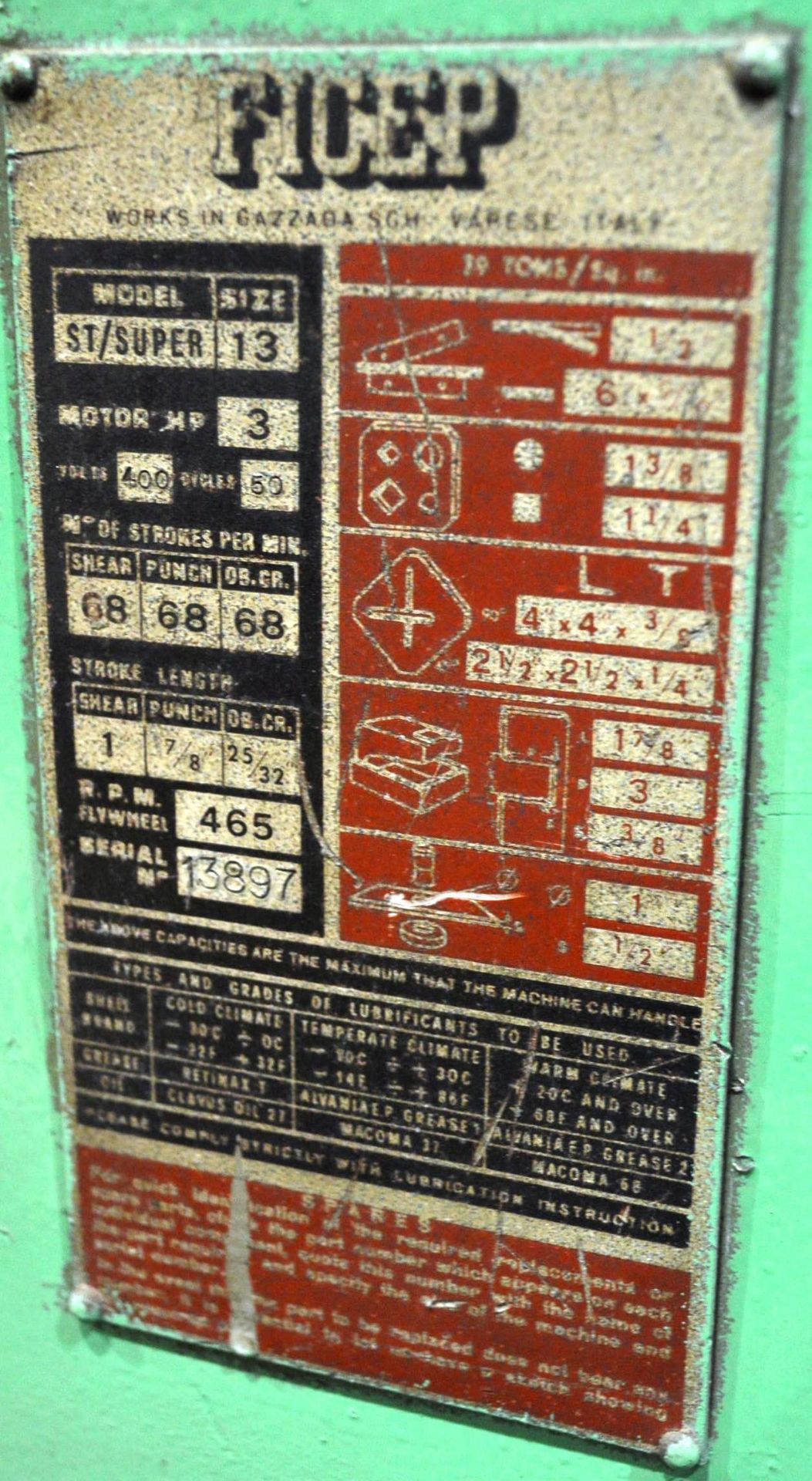 Ficep ST/SUPER 13 MOBILE UNIVERSAL METAL WORKER, serial no. 13897 - Image 8 of 9