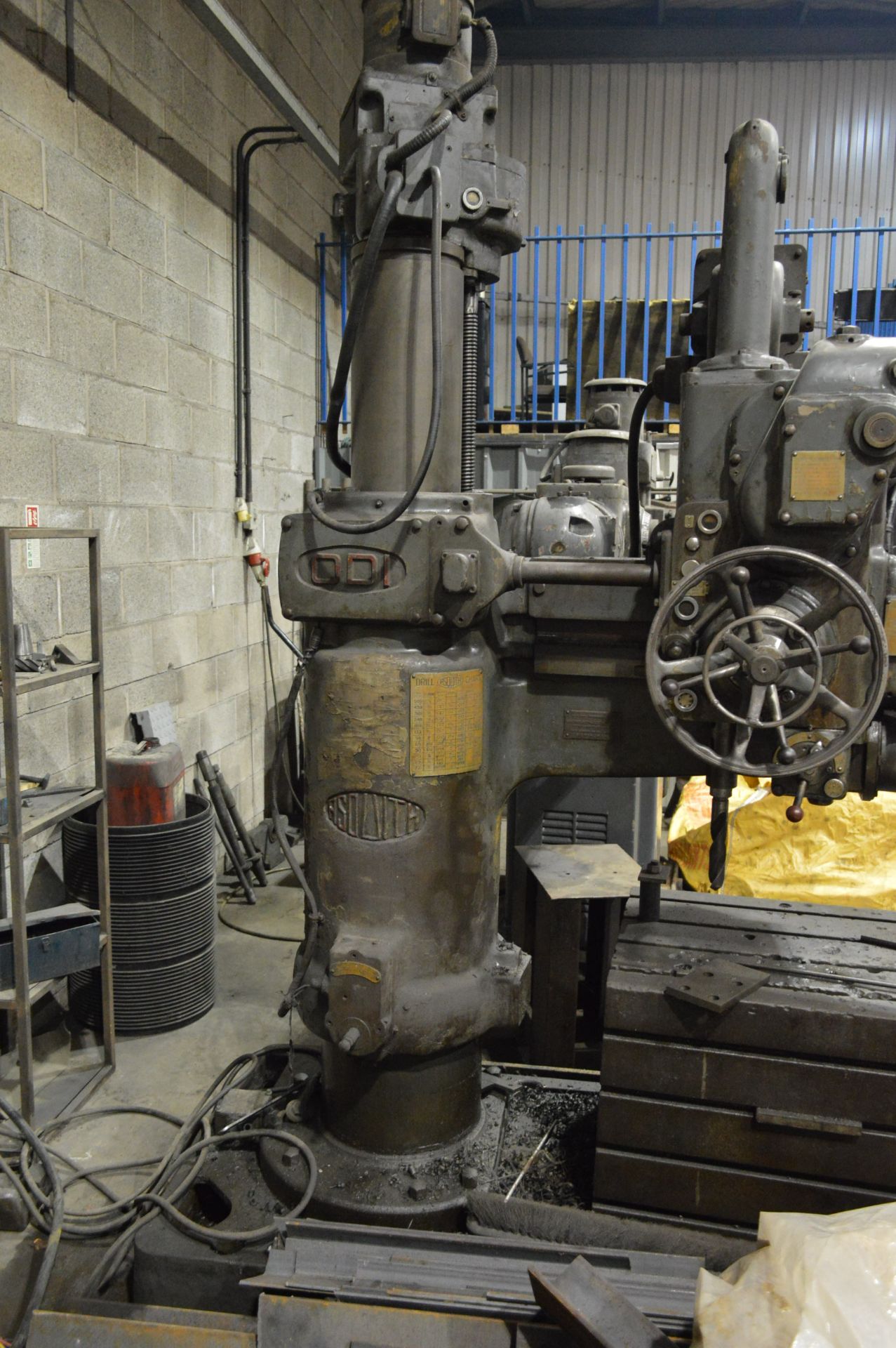 Asquith 0D1 3ft Radial Arm Drill, machine no. P21609, with t-slotted box plate - Image 3 of 7