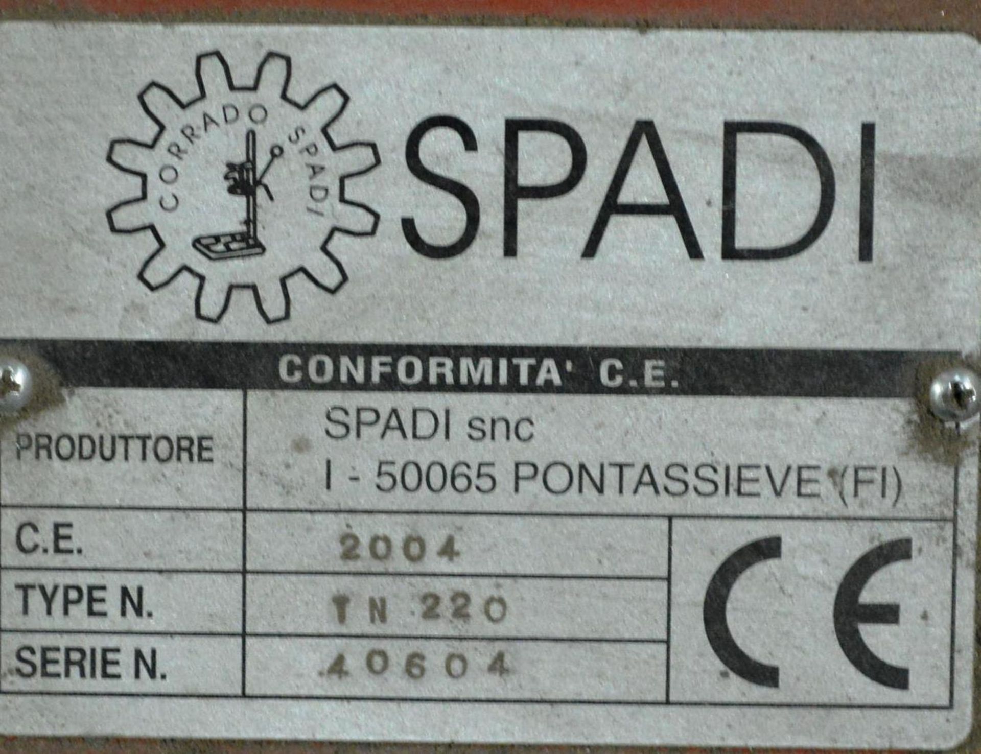 Spadi TN220 Horizontal Tube Notcher & Belt Grinder, serial no. 40604, approx. 120mm wide x 1m on - Image 6 of 6