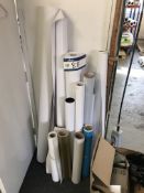 Assorted Paper and PVC Rolls