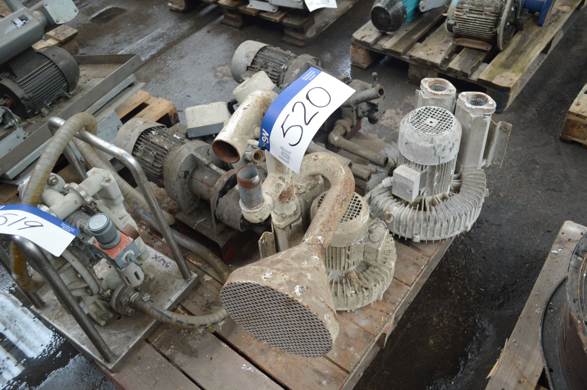 Remaining Pumps & Equipment, on pallet
