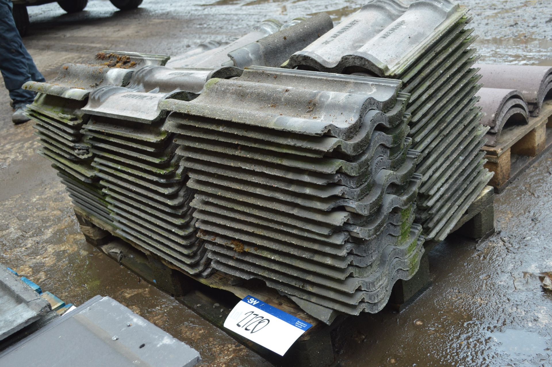 Marley Roof Tiles, as set out on pallet