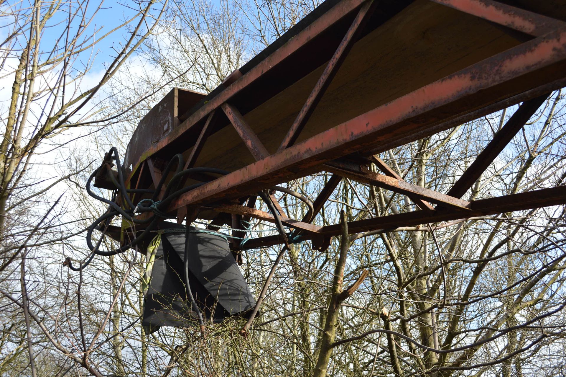 Sure Equipment Mobile Trough Belt Conveyor, approx. 750mm wide on belt x approx. 14m centres long, - Image 12 of 14