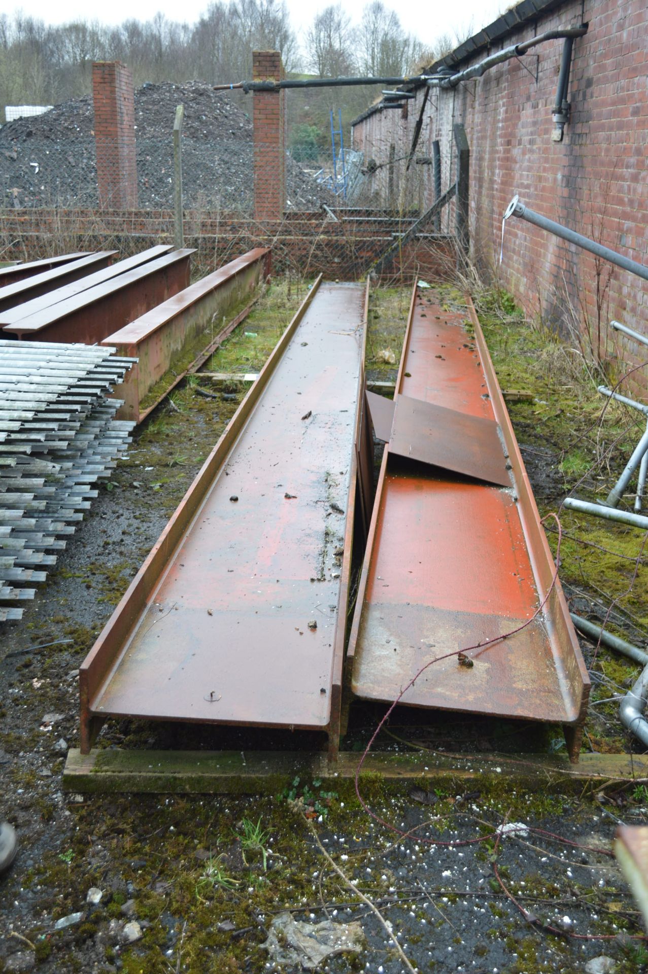 Two Steel RSJ’s, approx. 11.4m x 600mm x 250mm