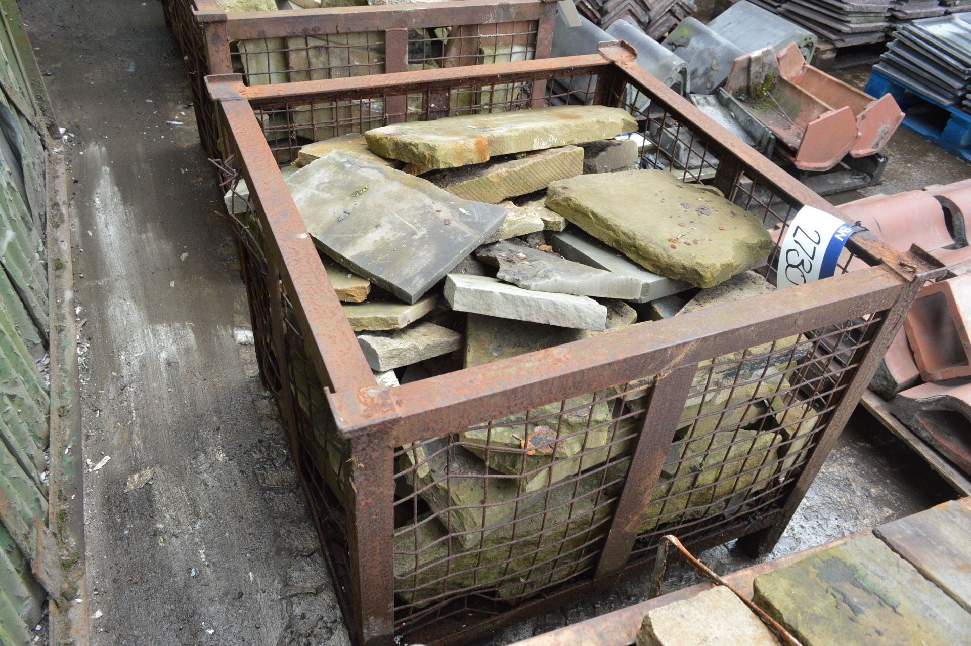 Assorted Stone, as set out in cage pallet (not including cage pallet)