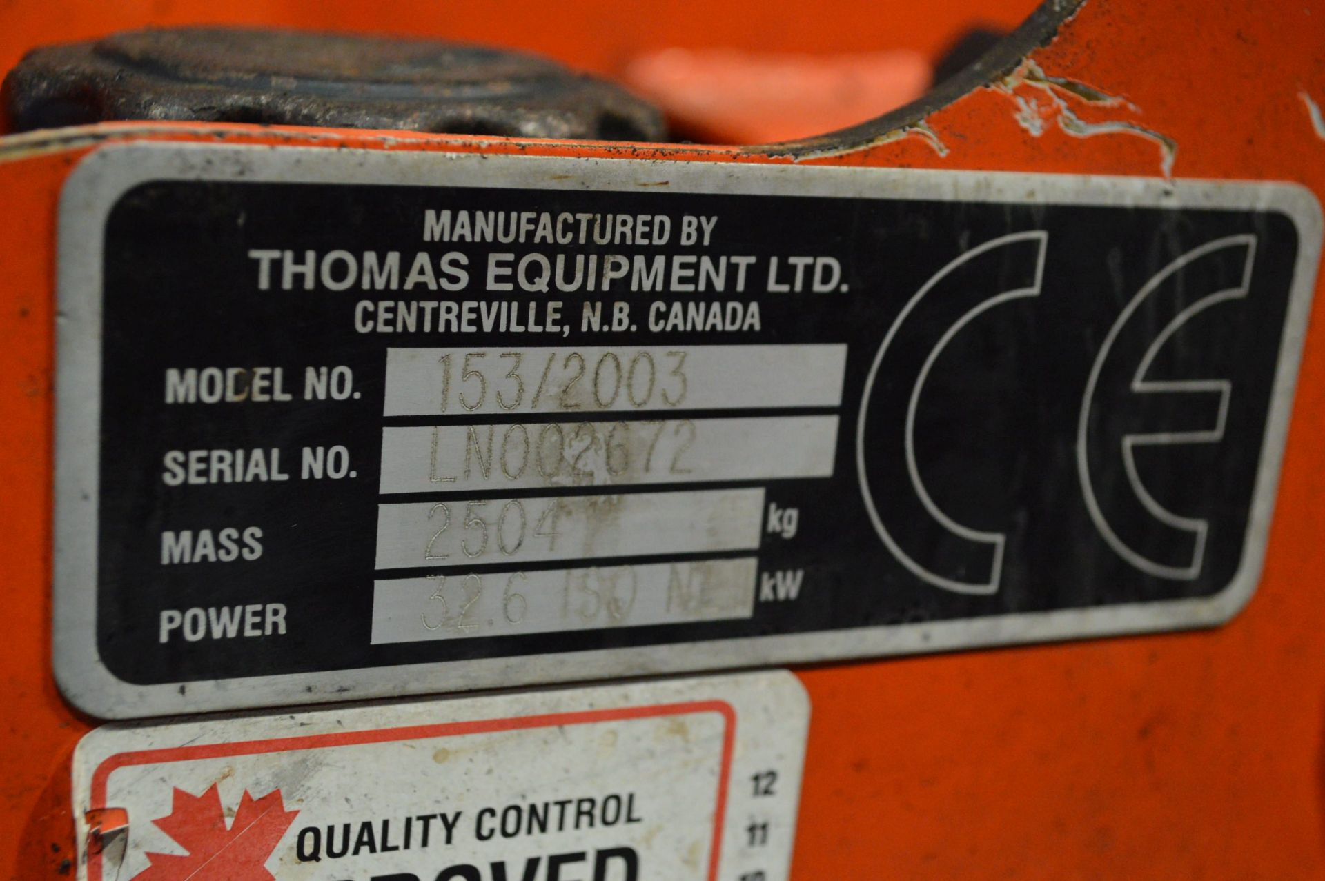 Thomas 153 MUSCLE SKID STEER LOADER, serial no. LN002672, year of manufacture 2003, with four - Image 8 of 10