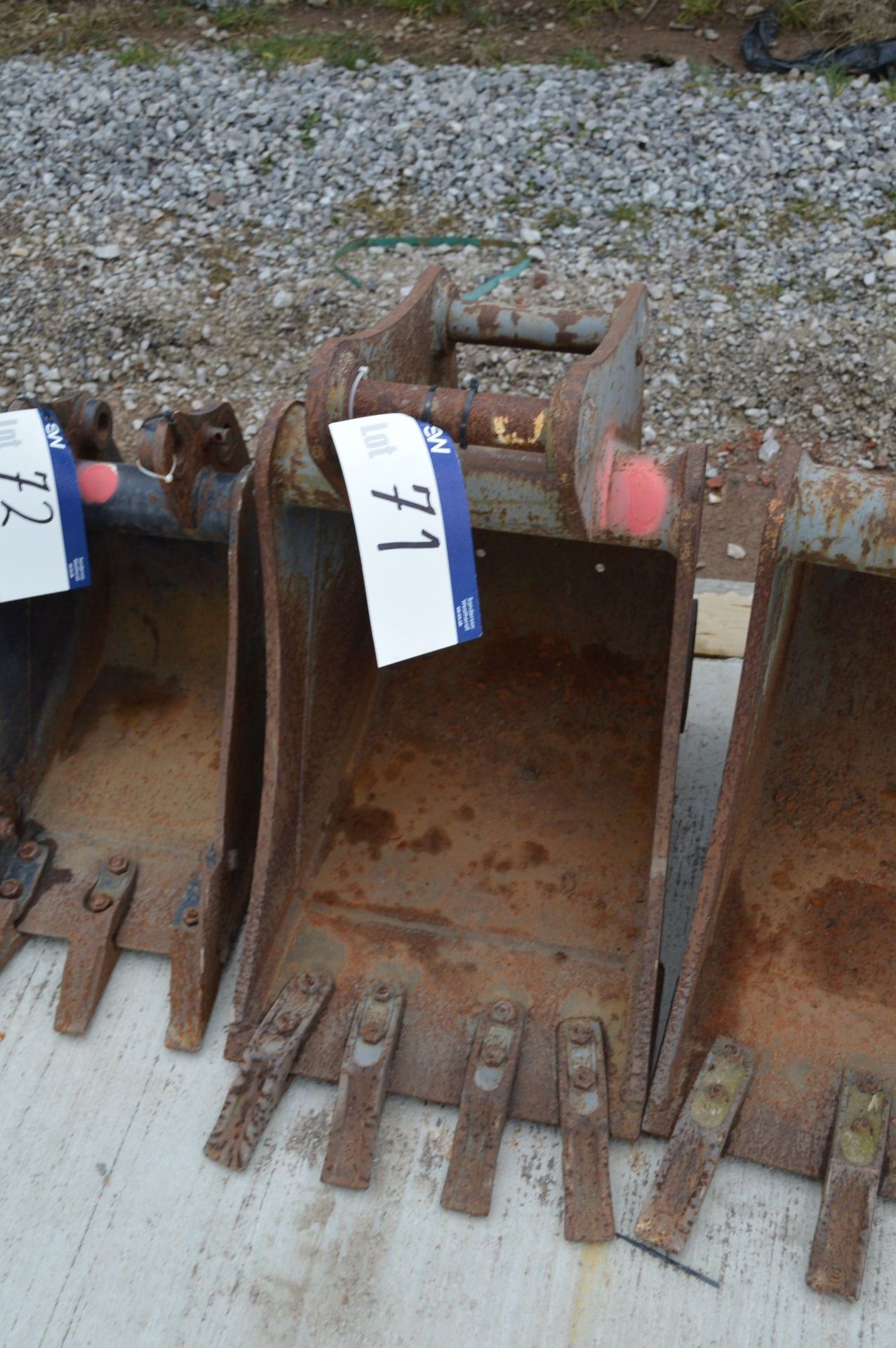 Excavator Bucket, approx. 450mm wide, 50mm pins