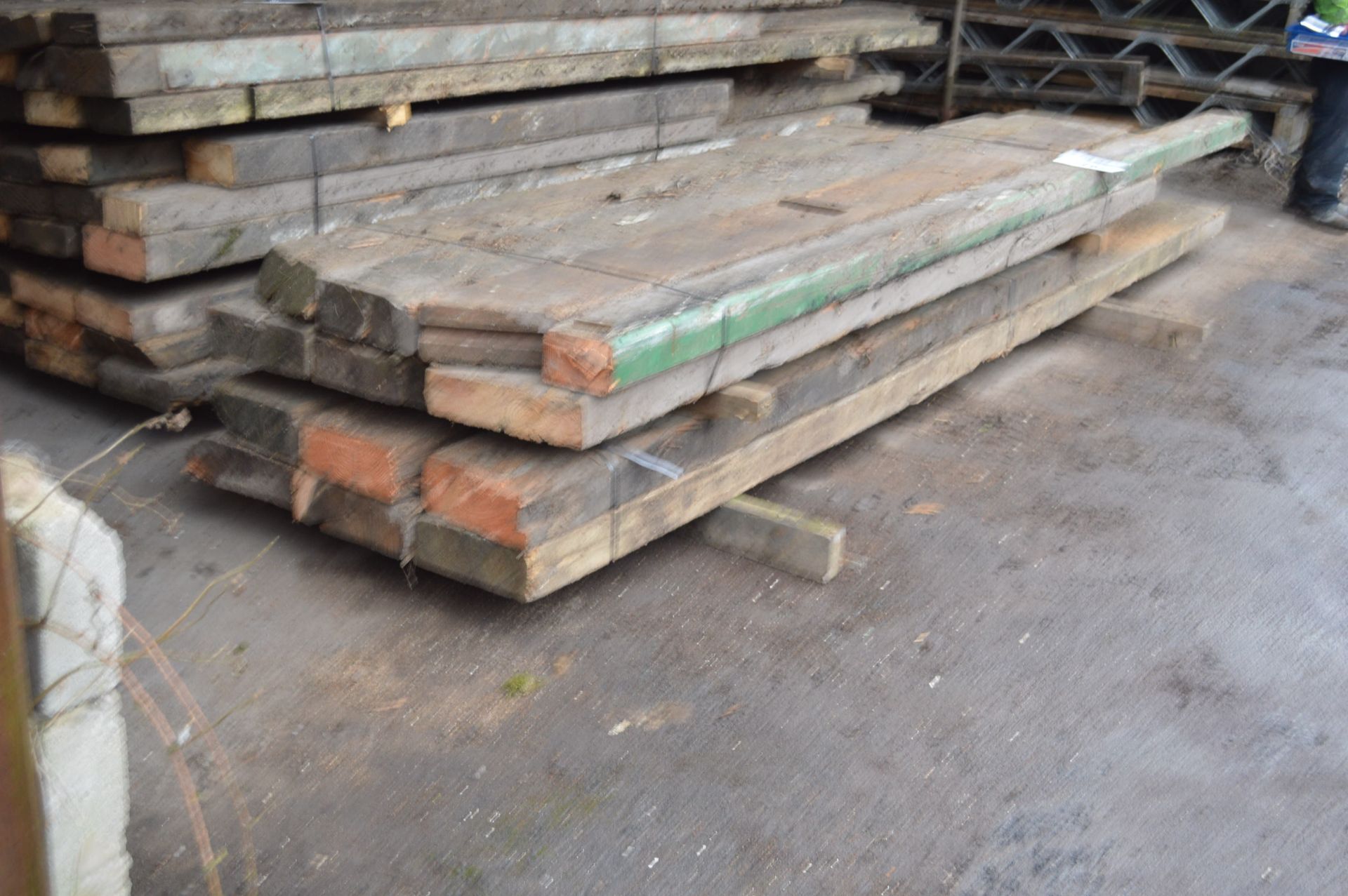 Timber Beams, in one stack - Image 3 of 3