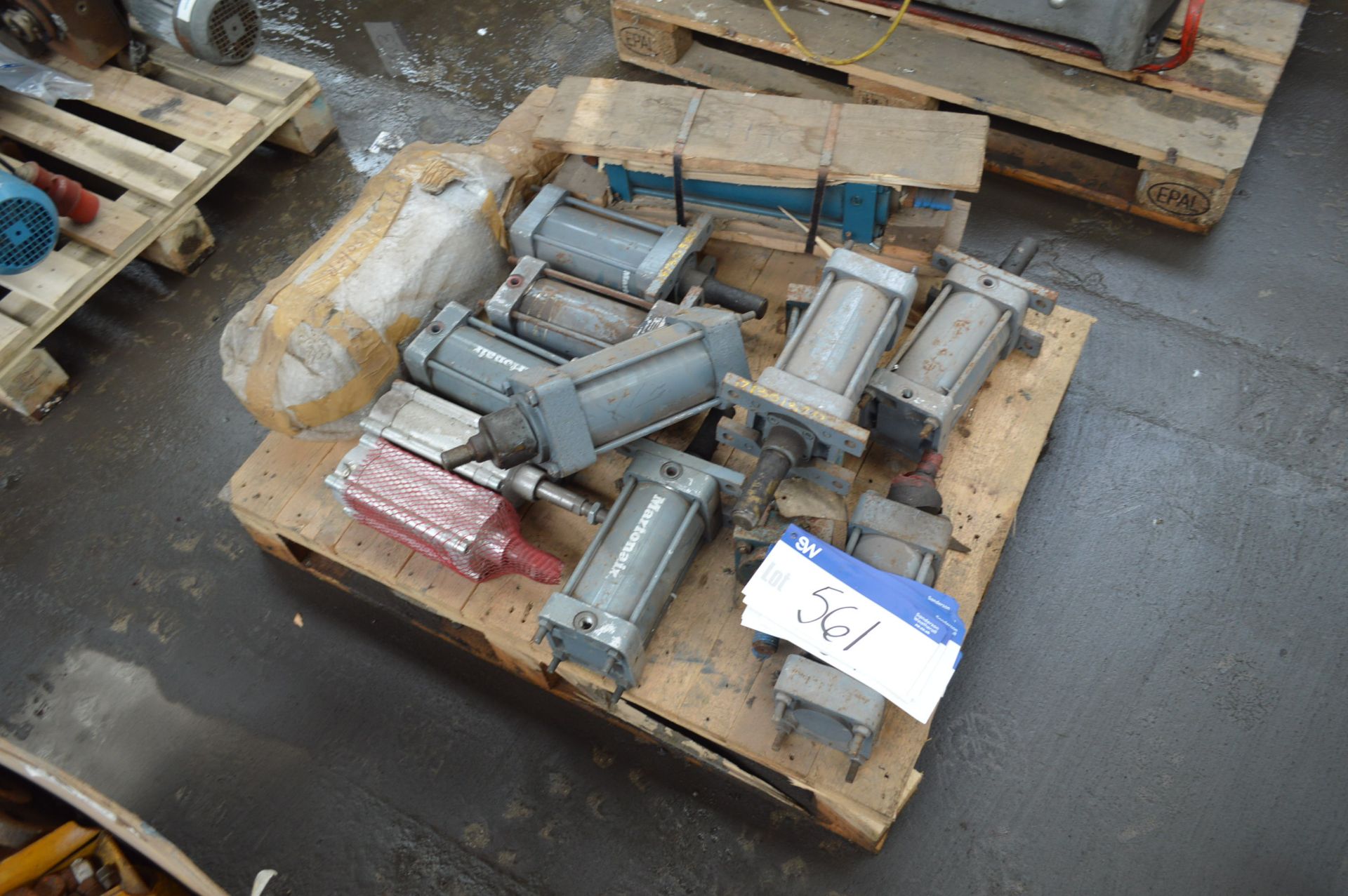 Mainly Martonair Pneumatic Cylinders, on pallet
