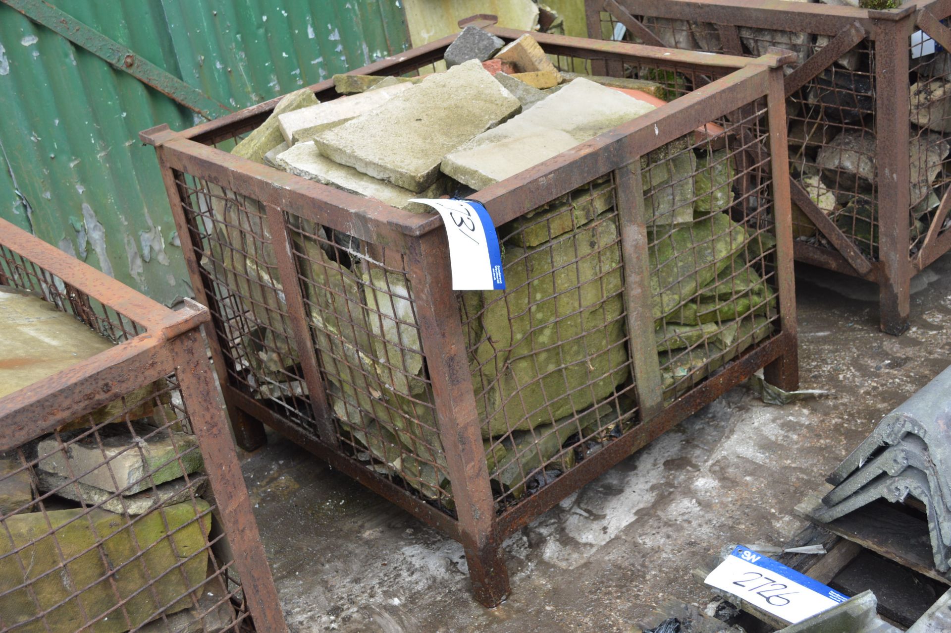 Assorted Stone, as set out in cage pallet (not including cage pallet)