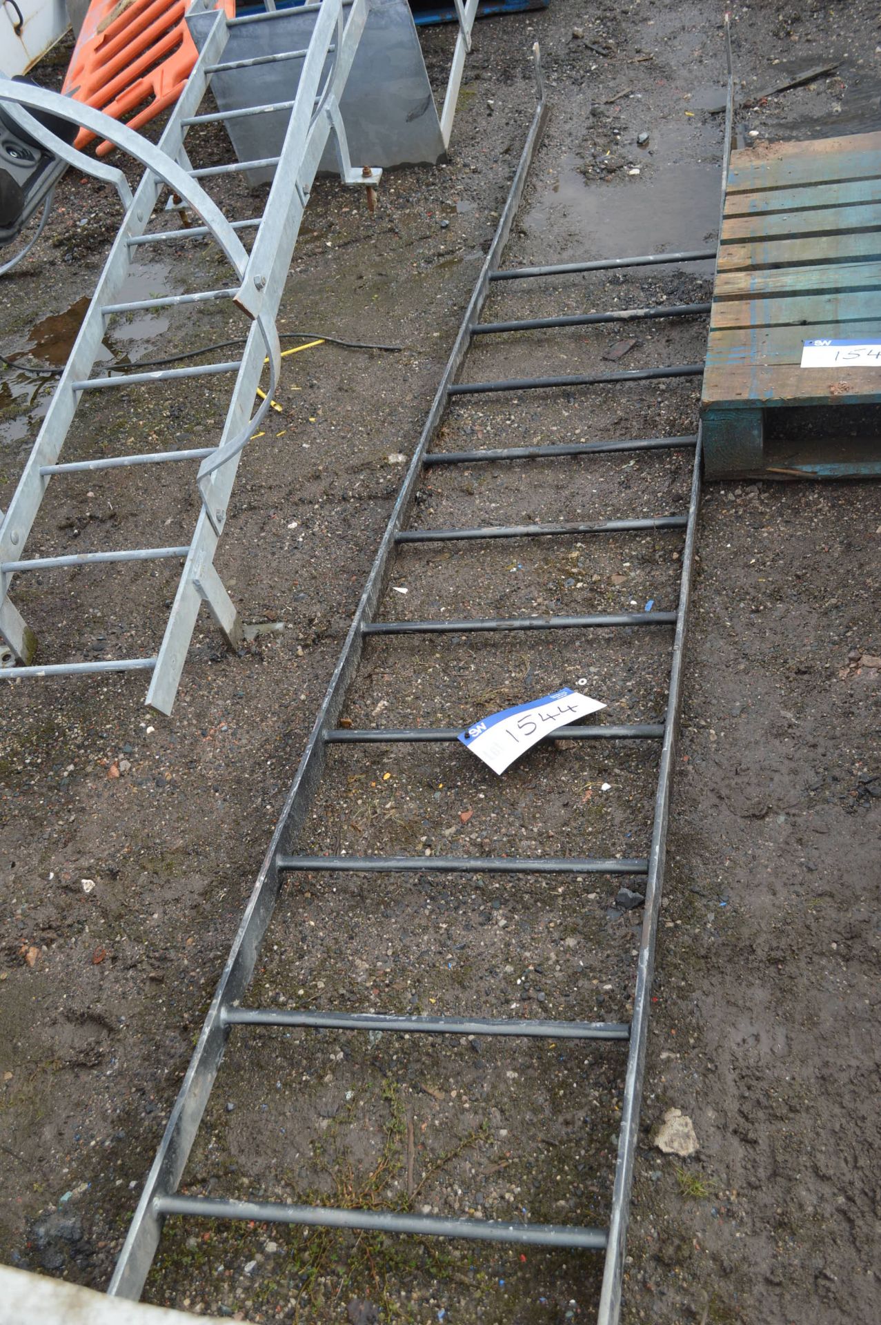 Steel Access Ladder, approx. 3.5m long
