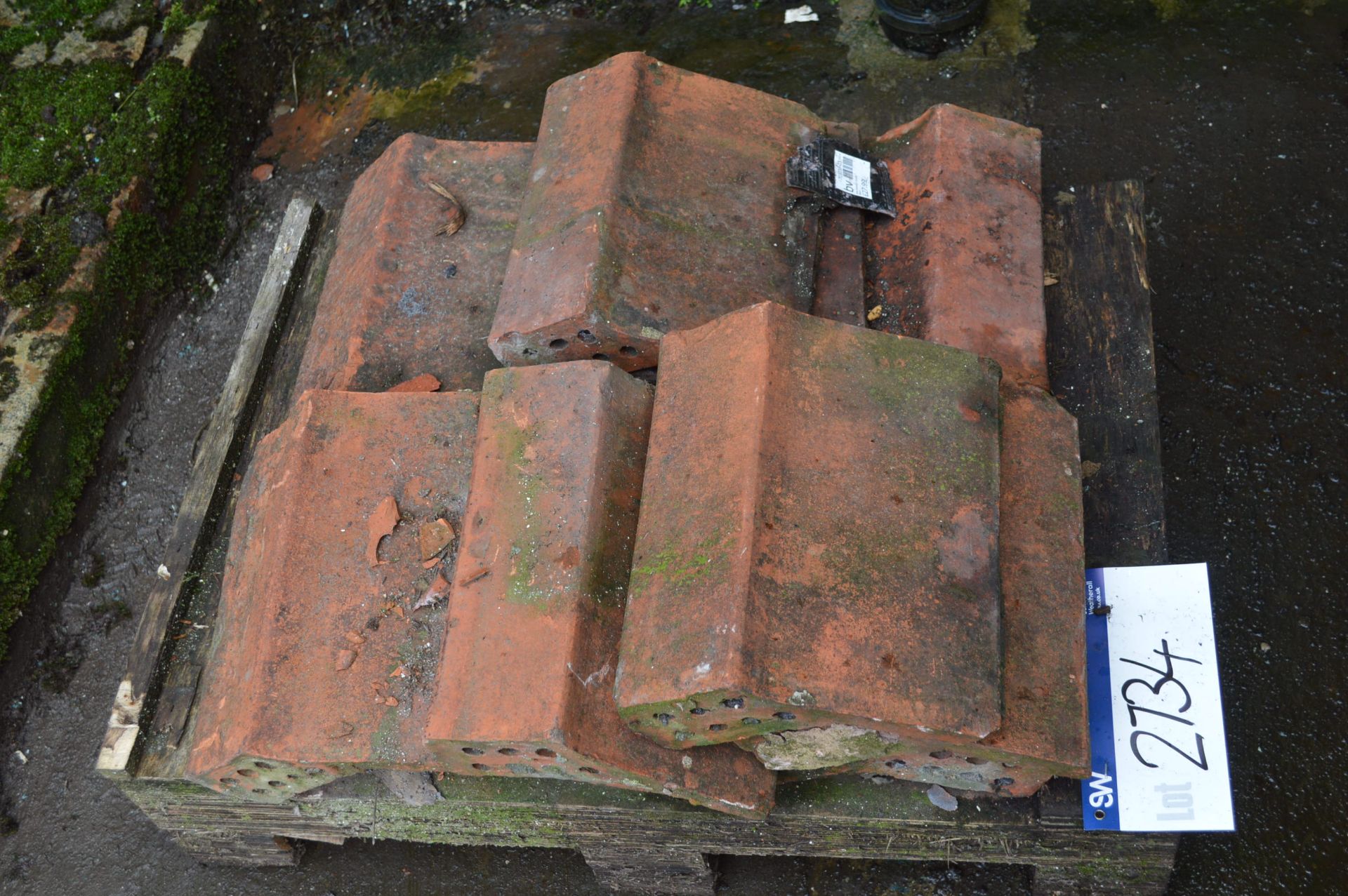 Roof Ridge Tiles, as set out on pallet