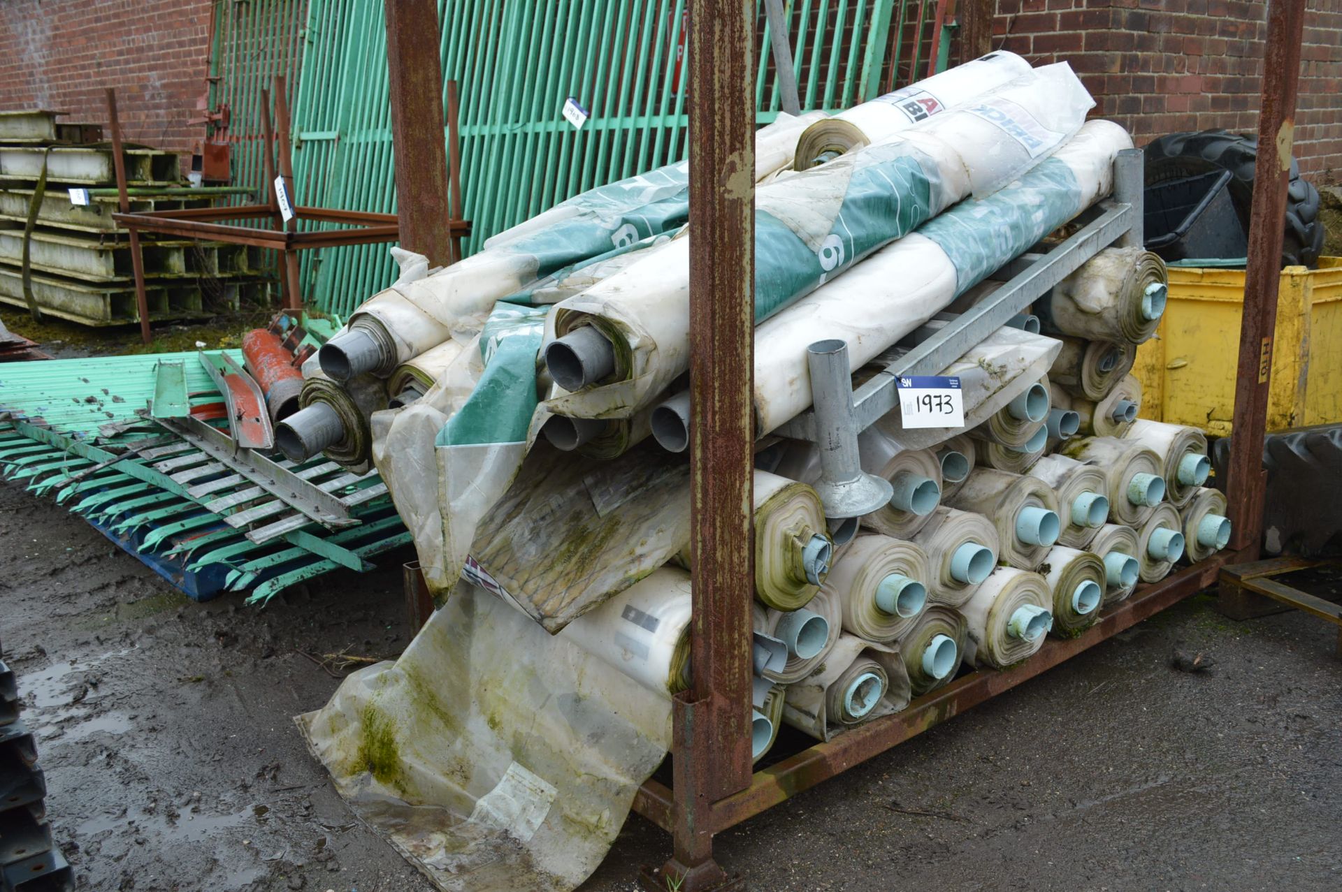 Assorted Plastic Sheet, on post pallet (not including post pallet)