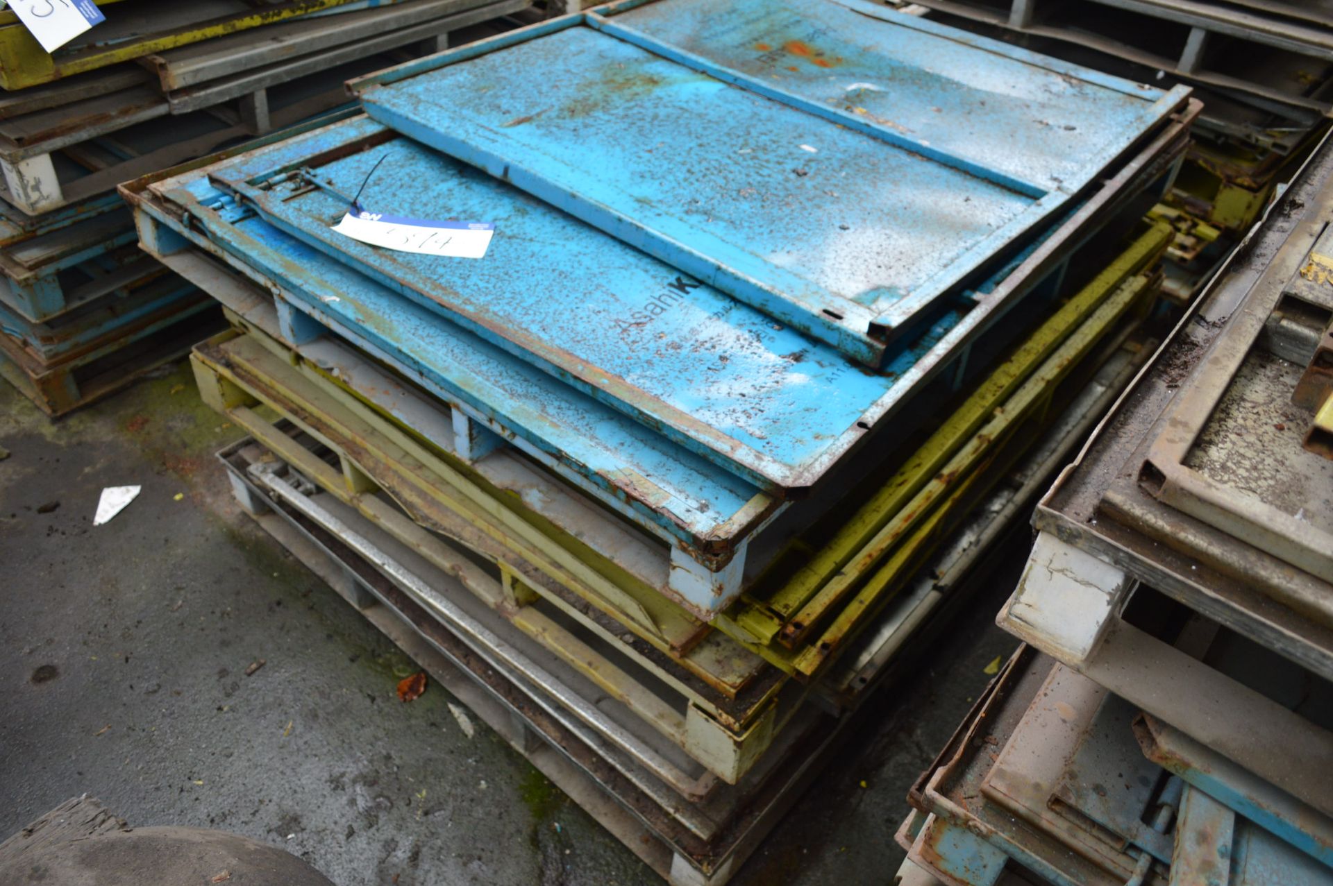Approx. Three Collapsible Box Pallets, each approx. 1.1m x 1.5m