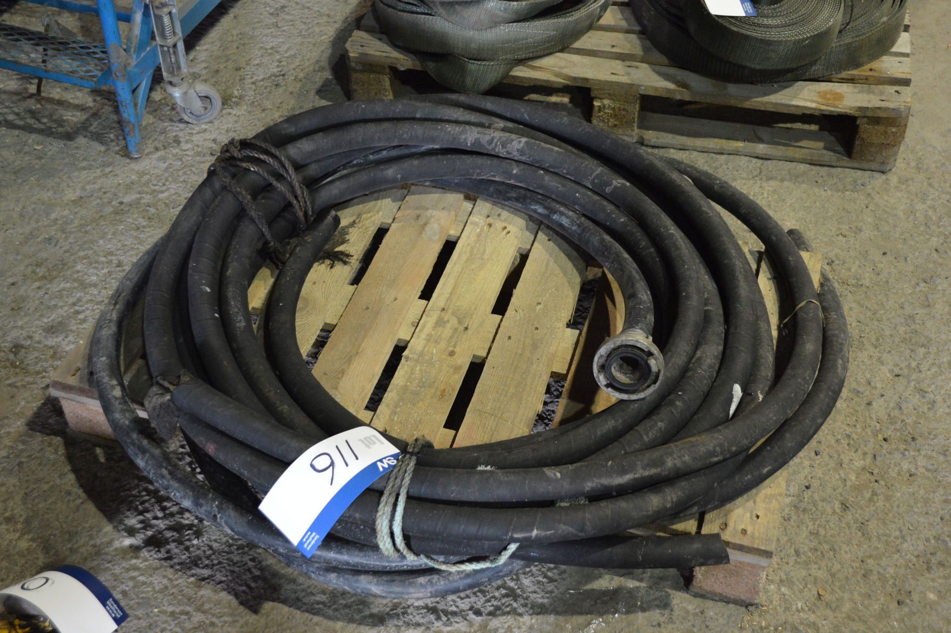 Pump Hose, 40mm dia., as set out on pallet