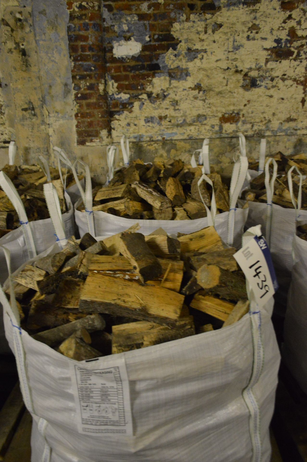 Three Bags of Timber Logs, in tote bags