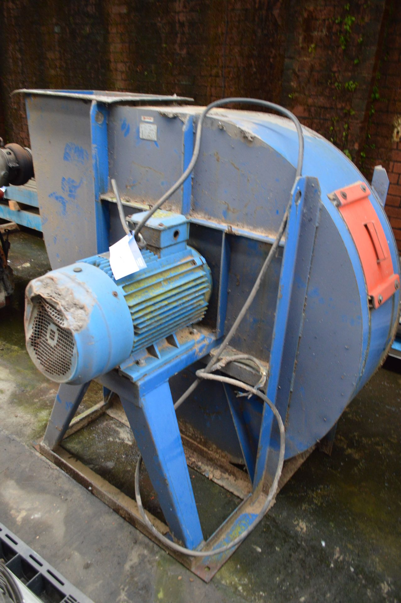 Imas GR 900 Steel Cased Centrifugal Fan, serial no. 60812065, with 22kW electric motor