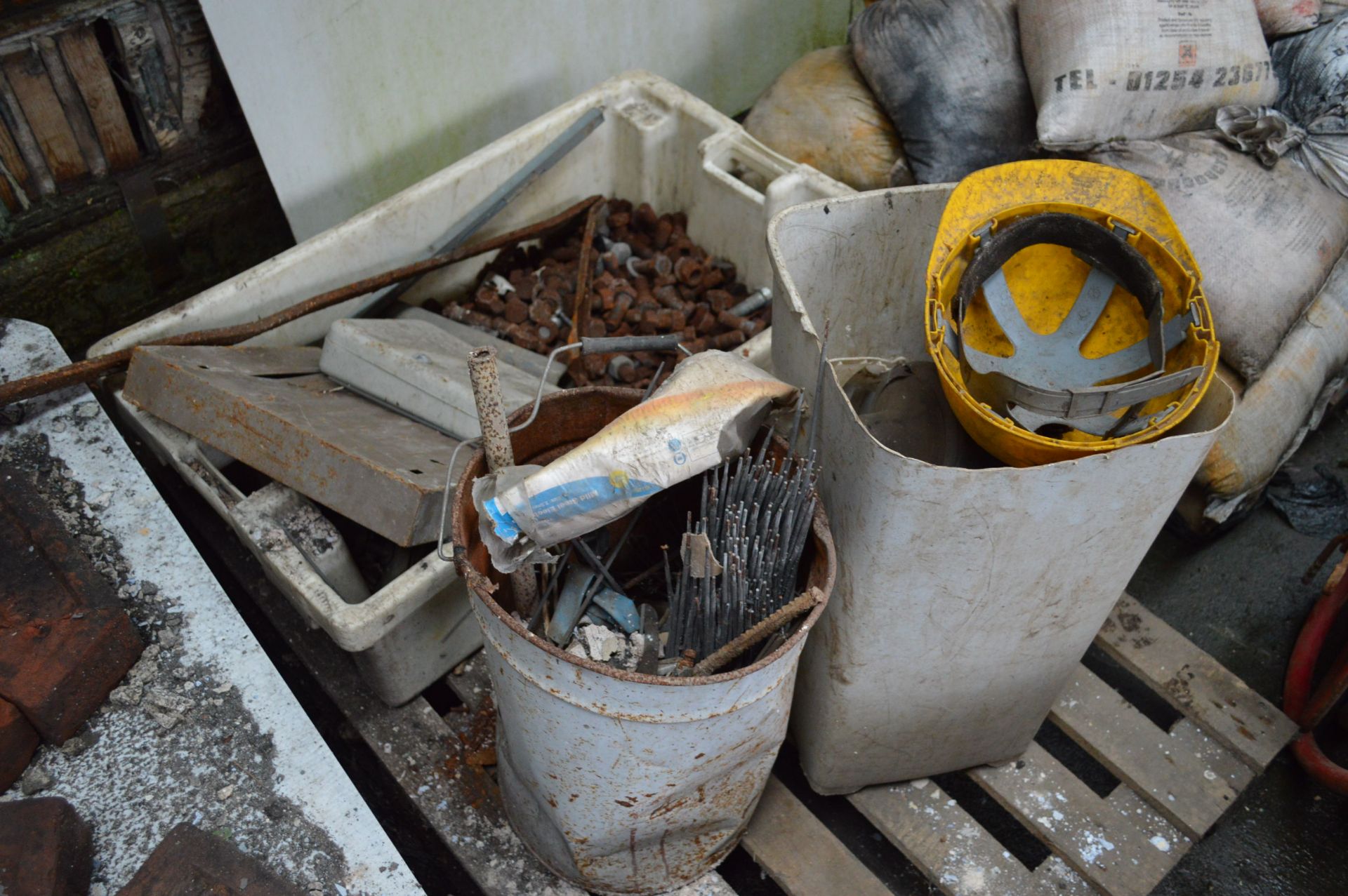 Contents of Pallet, including nuts and bolts