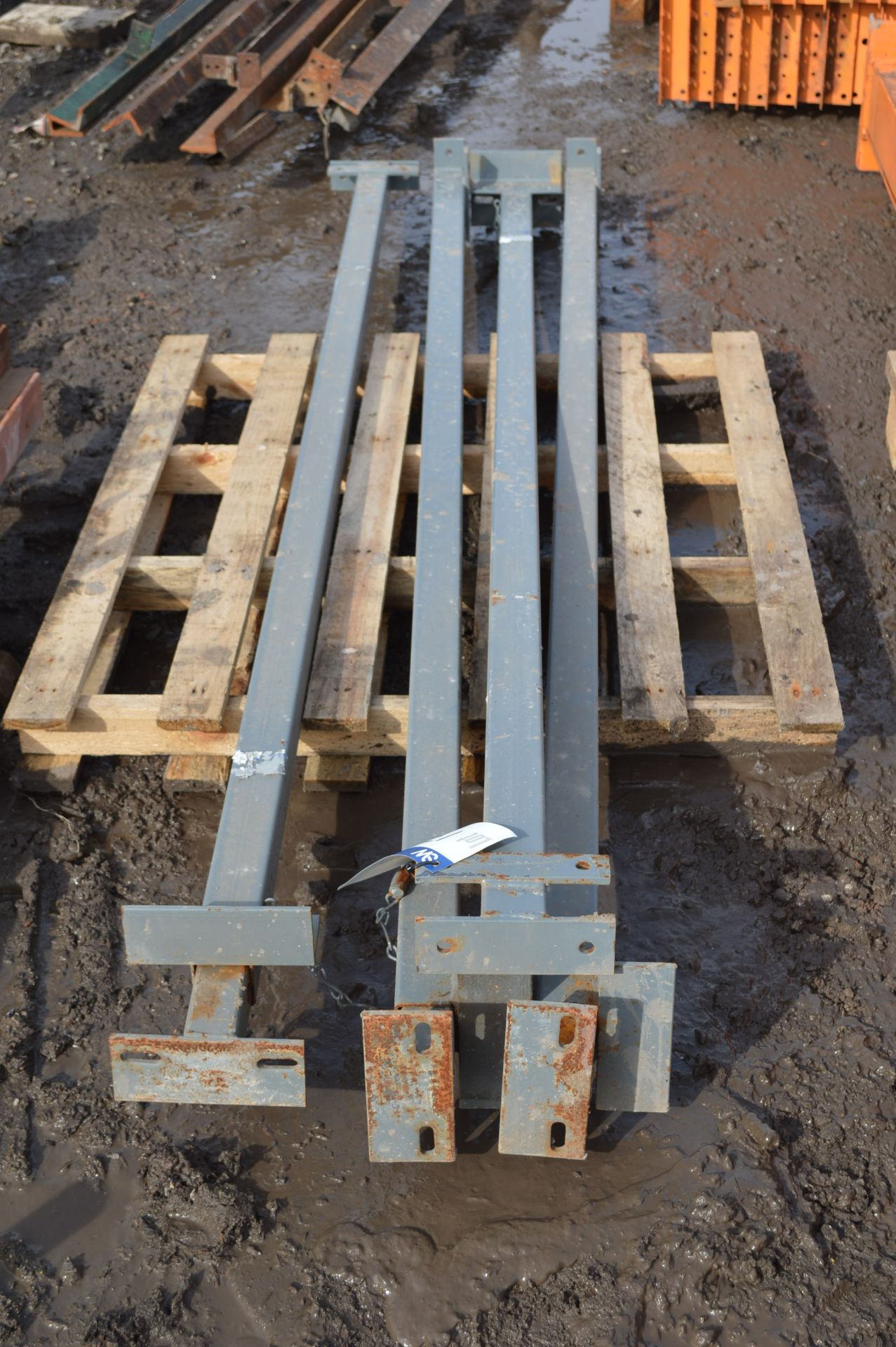 Four Adjustable Supports, on pallet