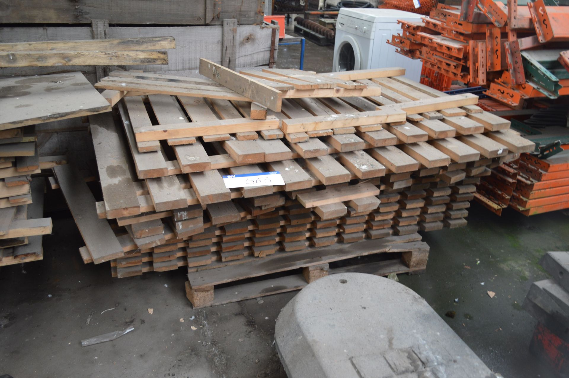 Assorted Pallet Racking Timber Shelving, on one pallet