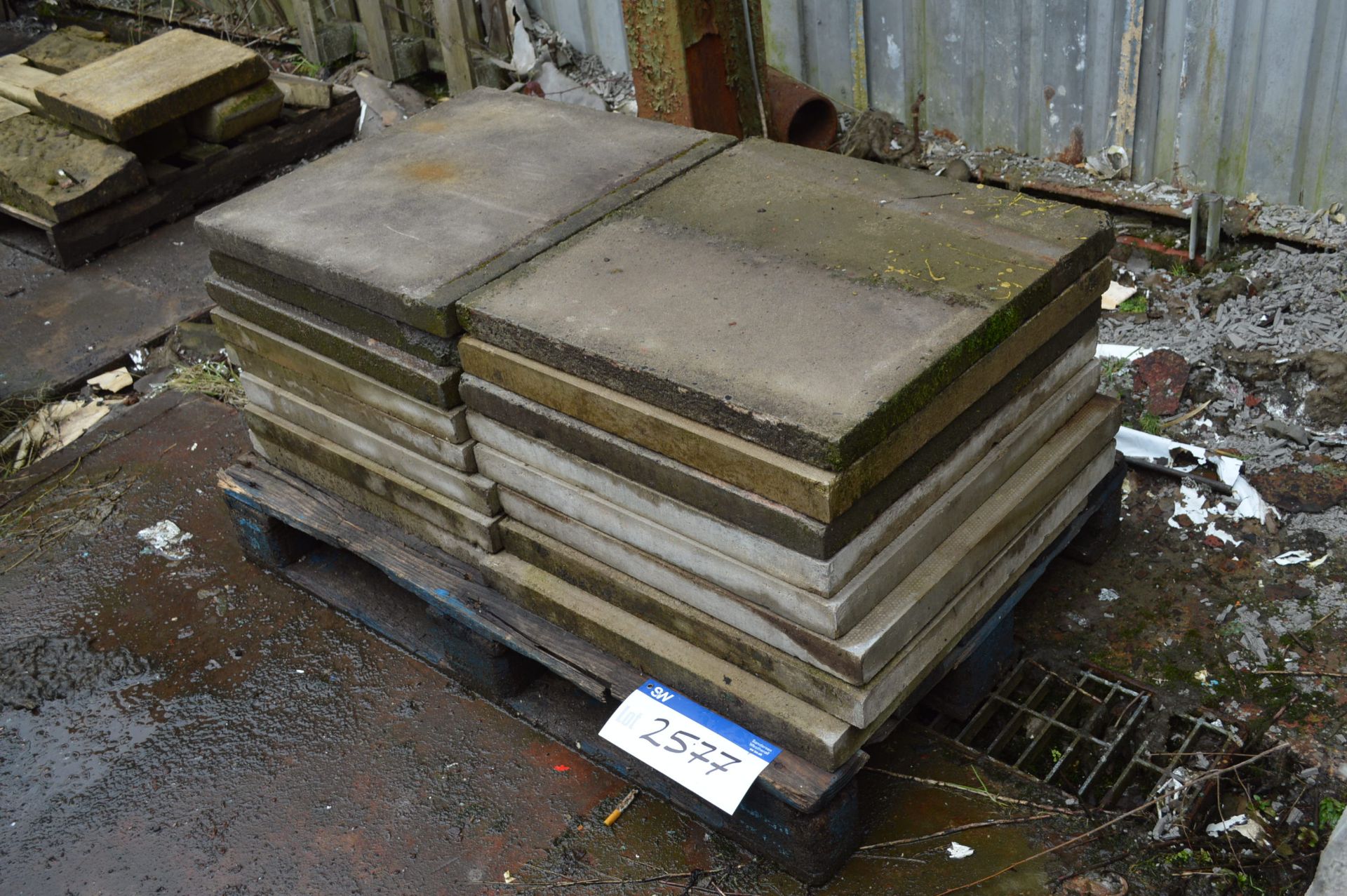 Assorted Concrete Slabs, as set out on pallet