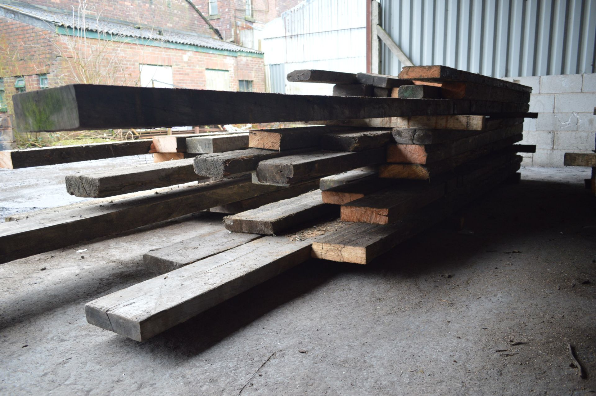 Timber Beams, in one stack - Image 3 of 3