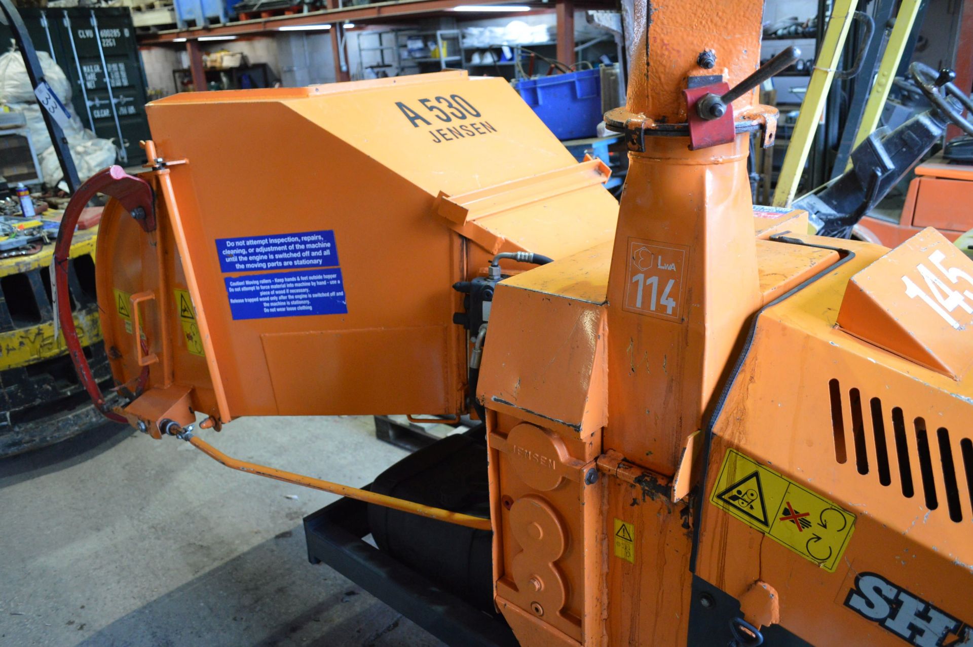 Sharrocks A 530 JENSEN TRACK MOUNTED WOOD CHIPPER, serial no. 550703221, year of manufacture - Image 5 of 6