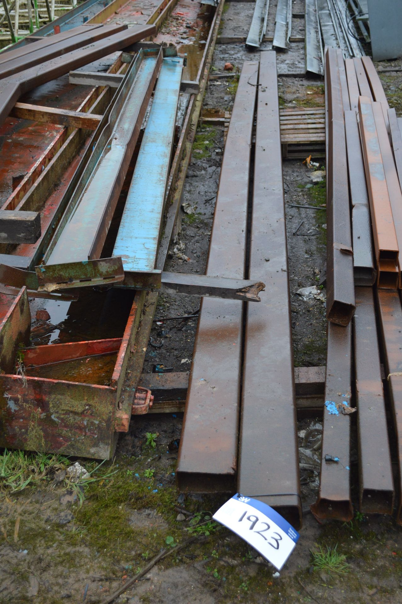 Two Steel Box Sections, up to approx. 7.7m long