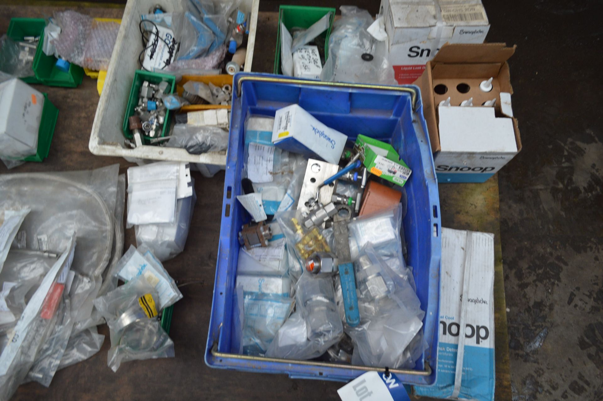 Assorted Equipment, on pallet, including Swagelock liquid leak detector fluid and components - Image 2 of 3