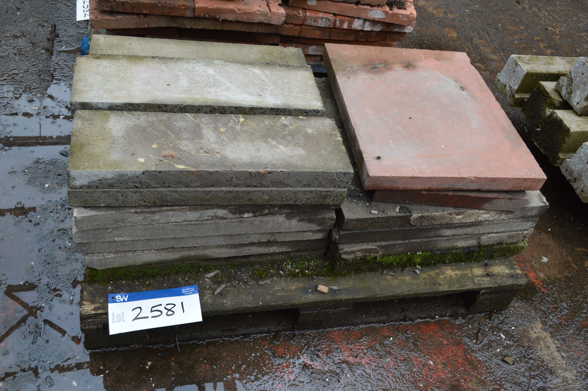 Assorted Concrete Slabs, as set out on pallet