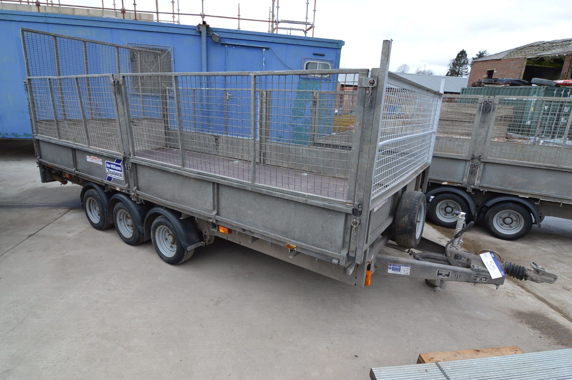 Ifor Williams 3CBLM167G3 Three Axle Plant Trailer, with fold down ramp and fitted new floor