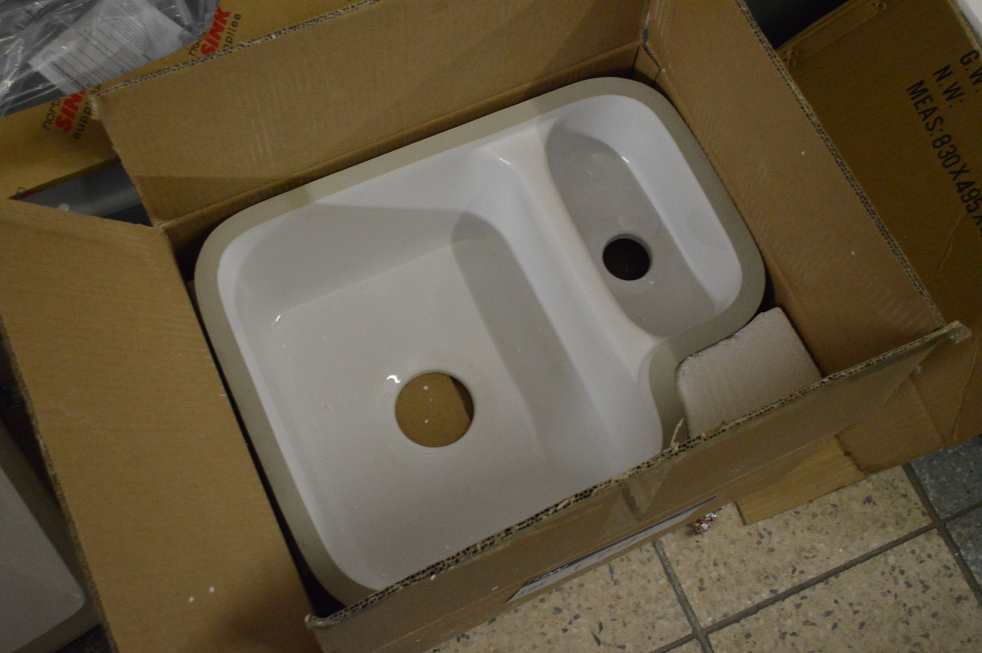 Ceramic Under Mount Sink, approx. 500mm wide