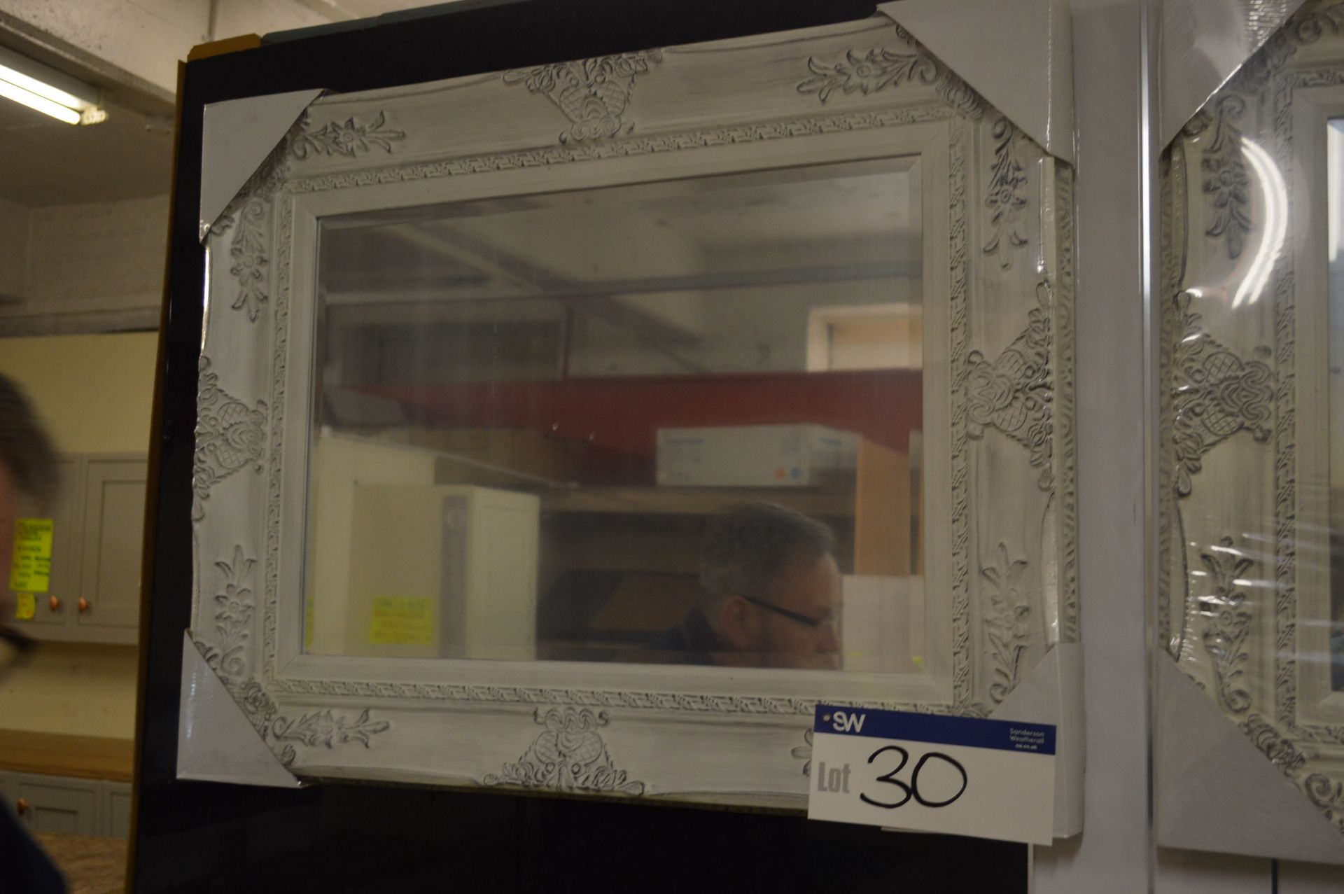Framed Classic Mirror, approx. 740mm x 920mm high