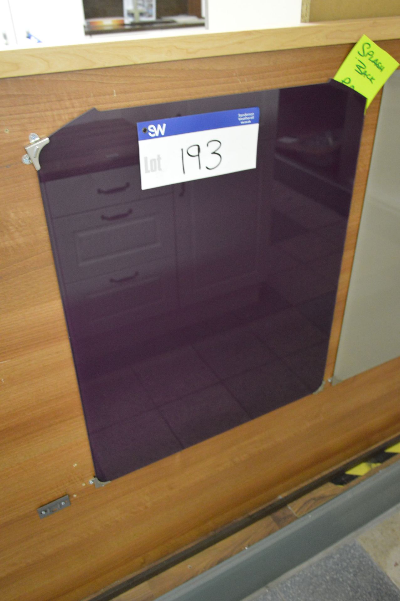 Purple Splash Back, approx. 600mm wide