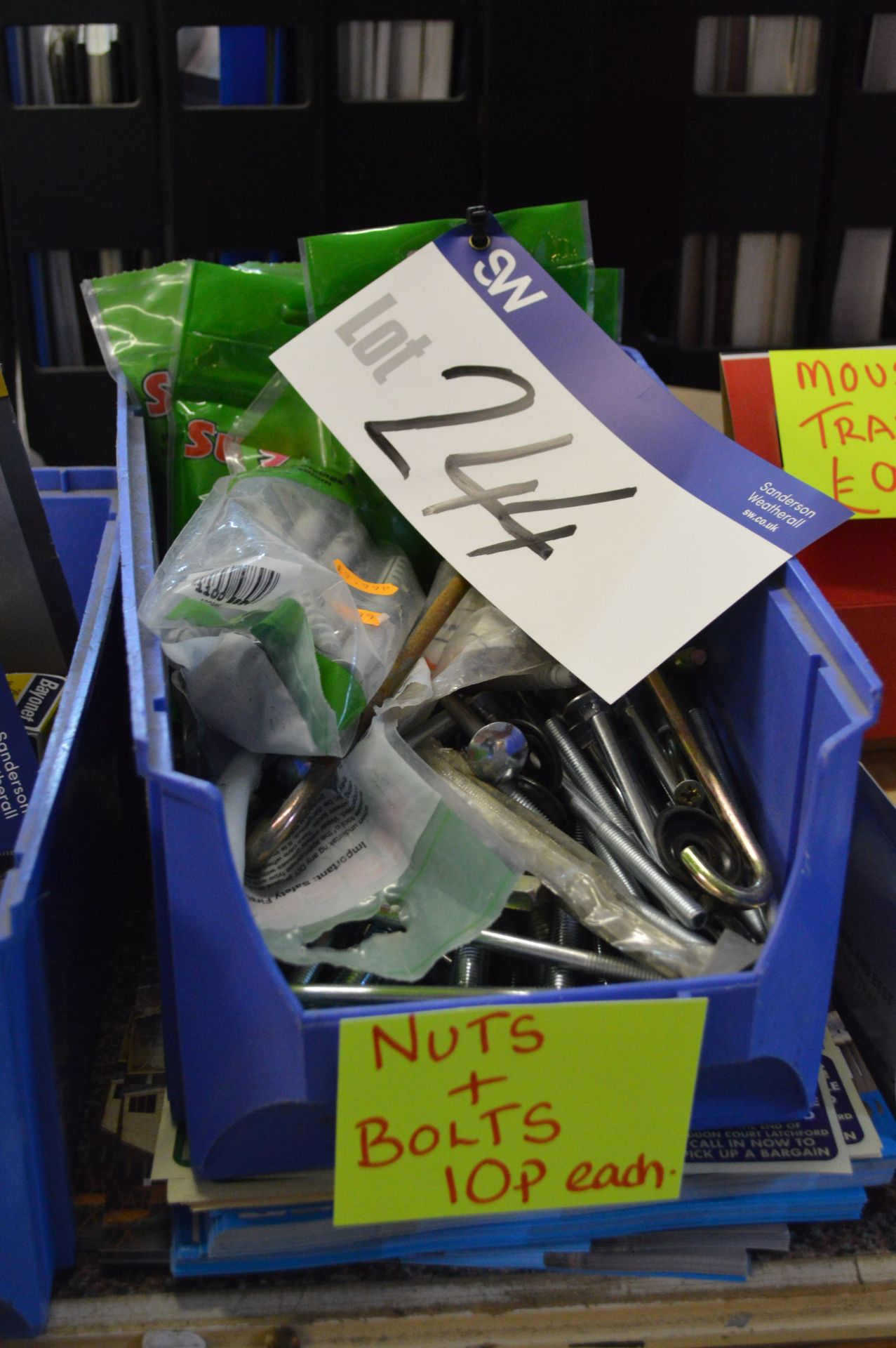 Assorted Nuts, Bolts & Fixings, in one plastic box