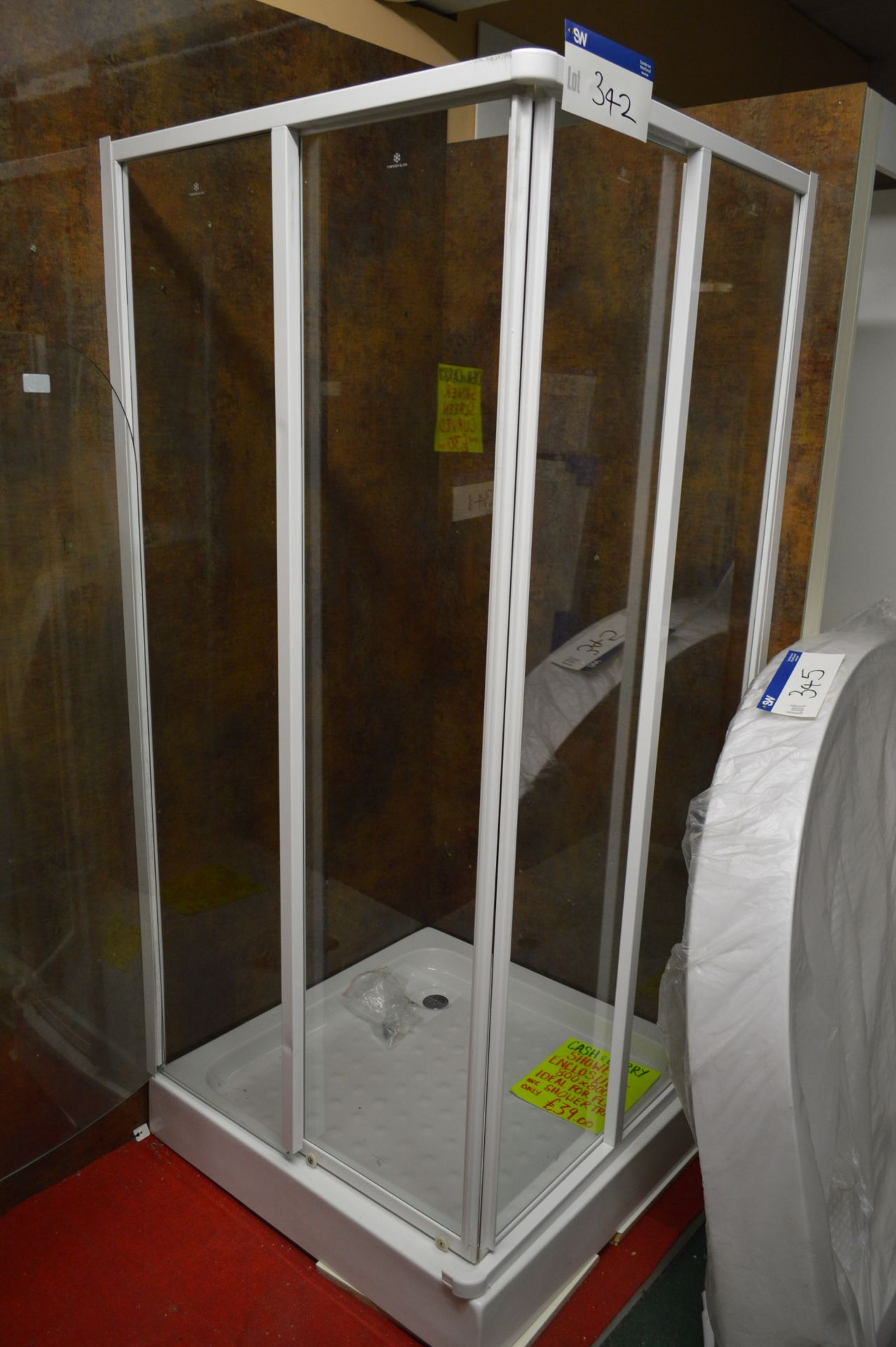 800mm x 800mm Shower Enclosure, with shower tray (