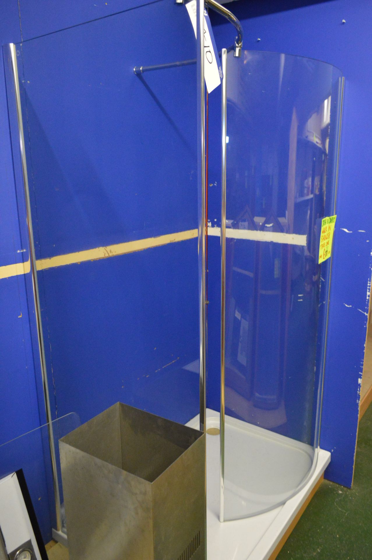 Walk-in Shower Enclosure, with base, 1.2m x 800mm