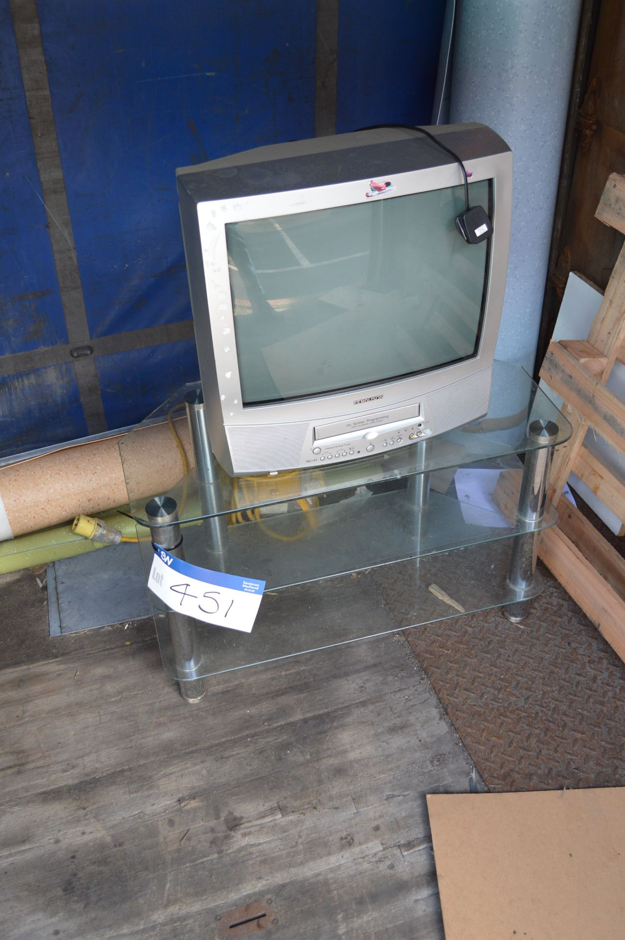 Ferguson VHS Video Television, with stand